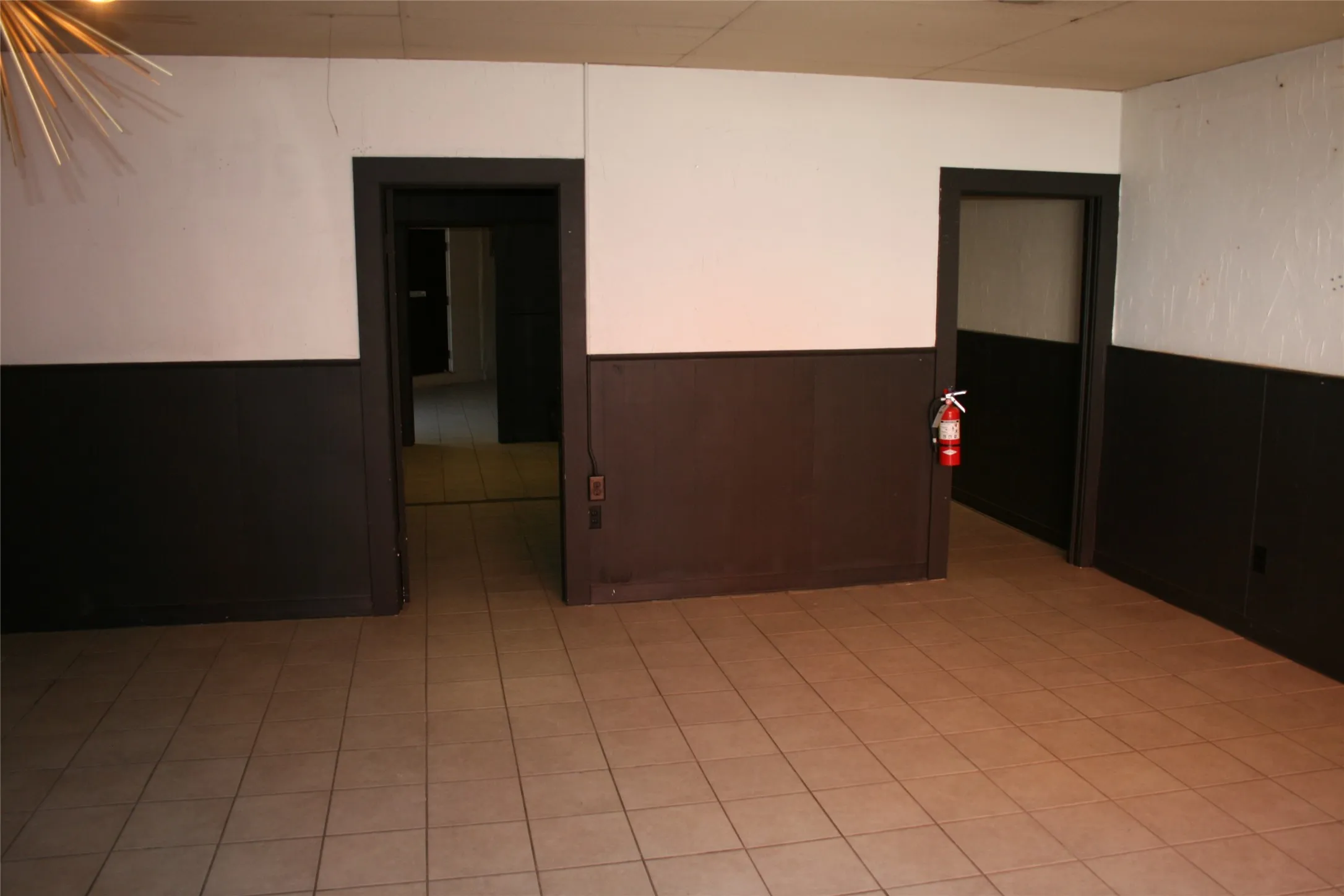 View of tiled empty room