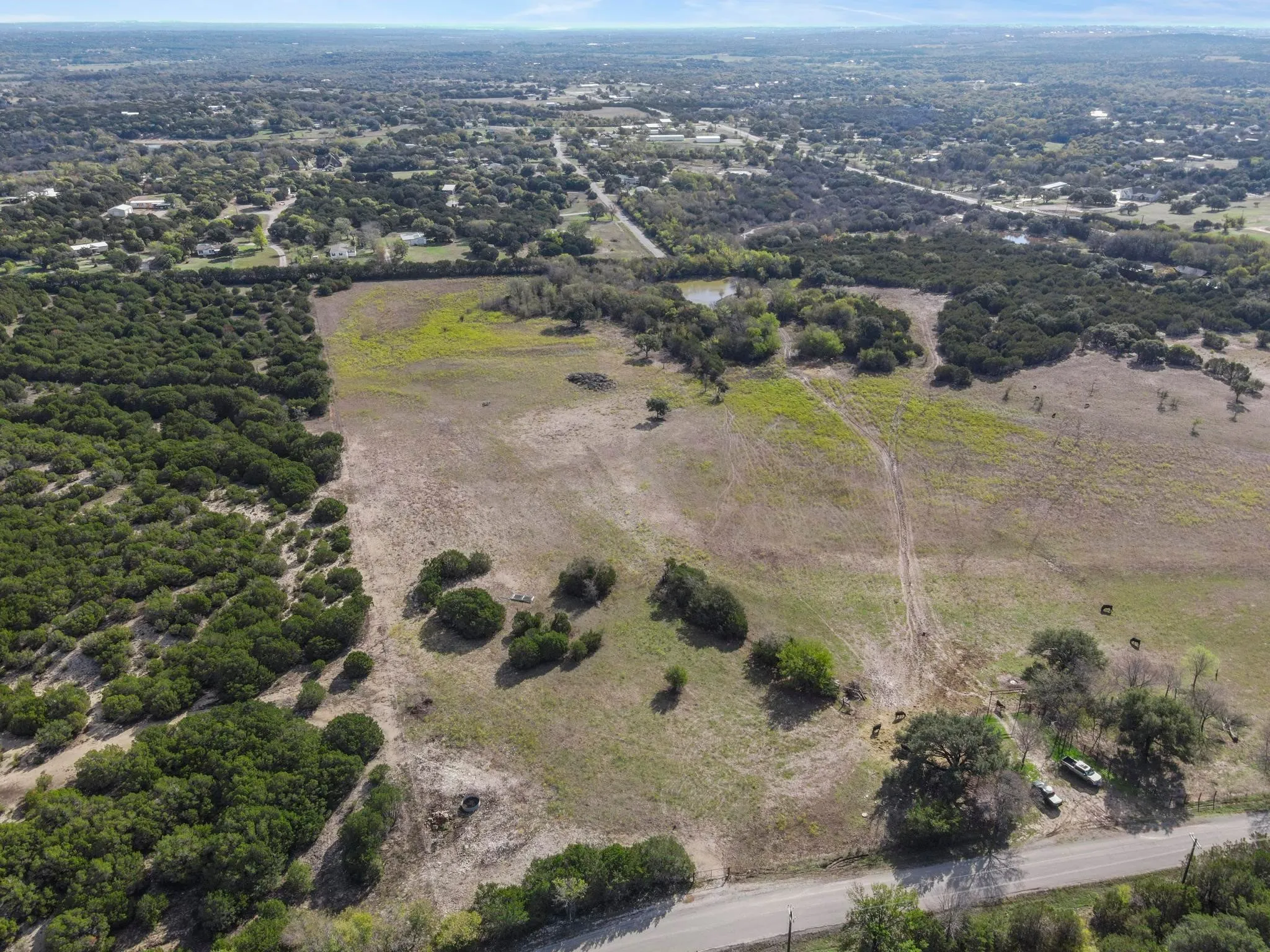 Birds eye view of property
