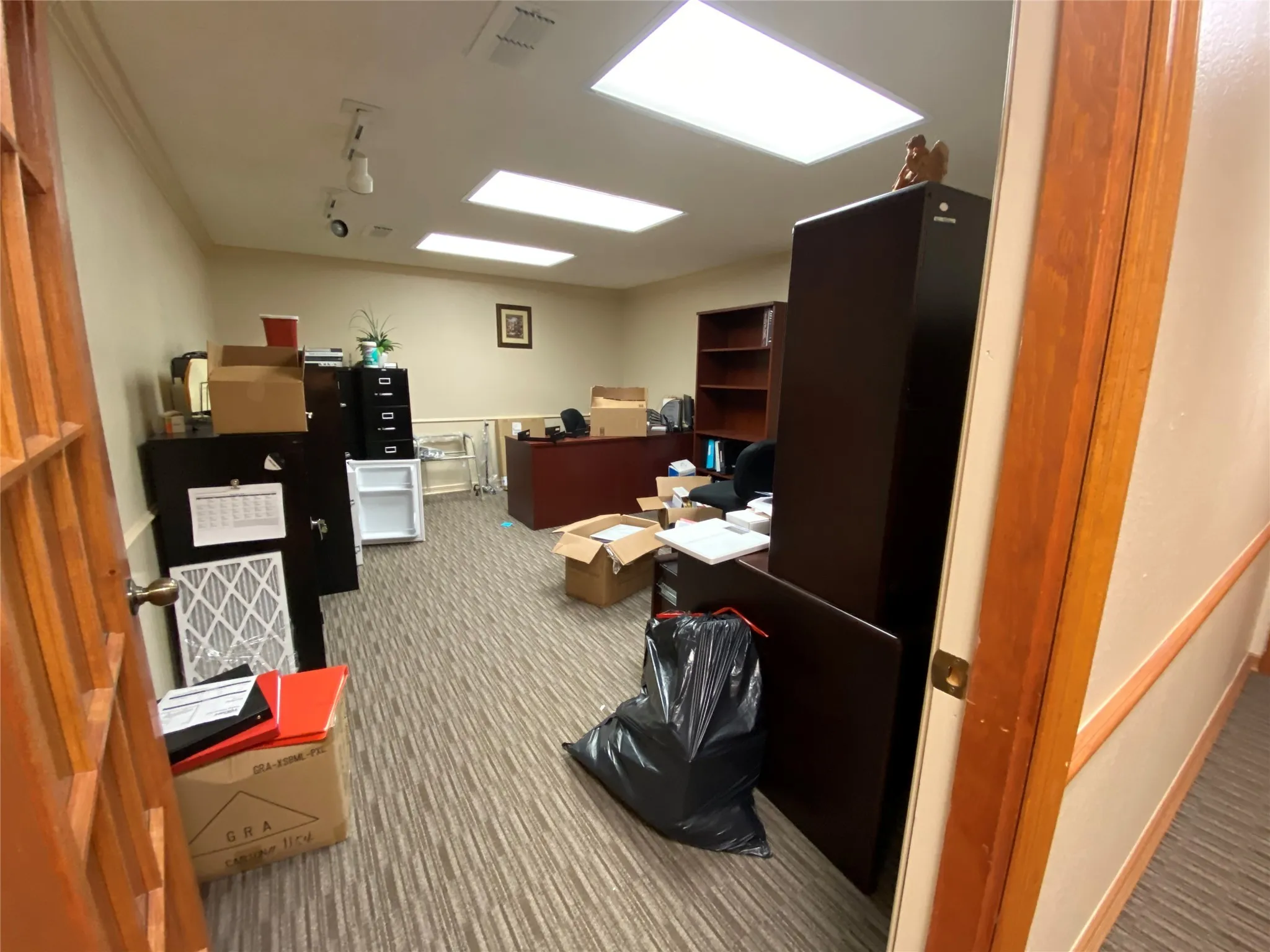 View of carpeted office