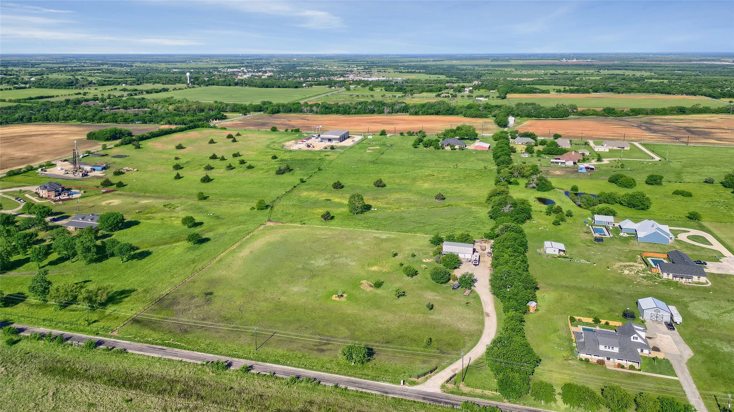 Bird's eye view with a rural view