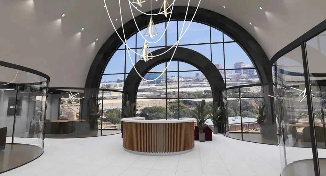 View of reception area