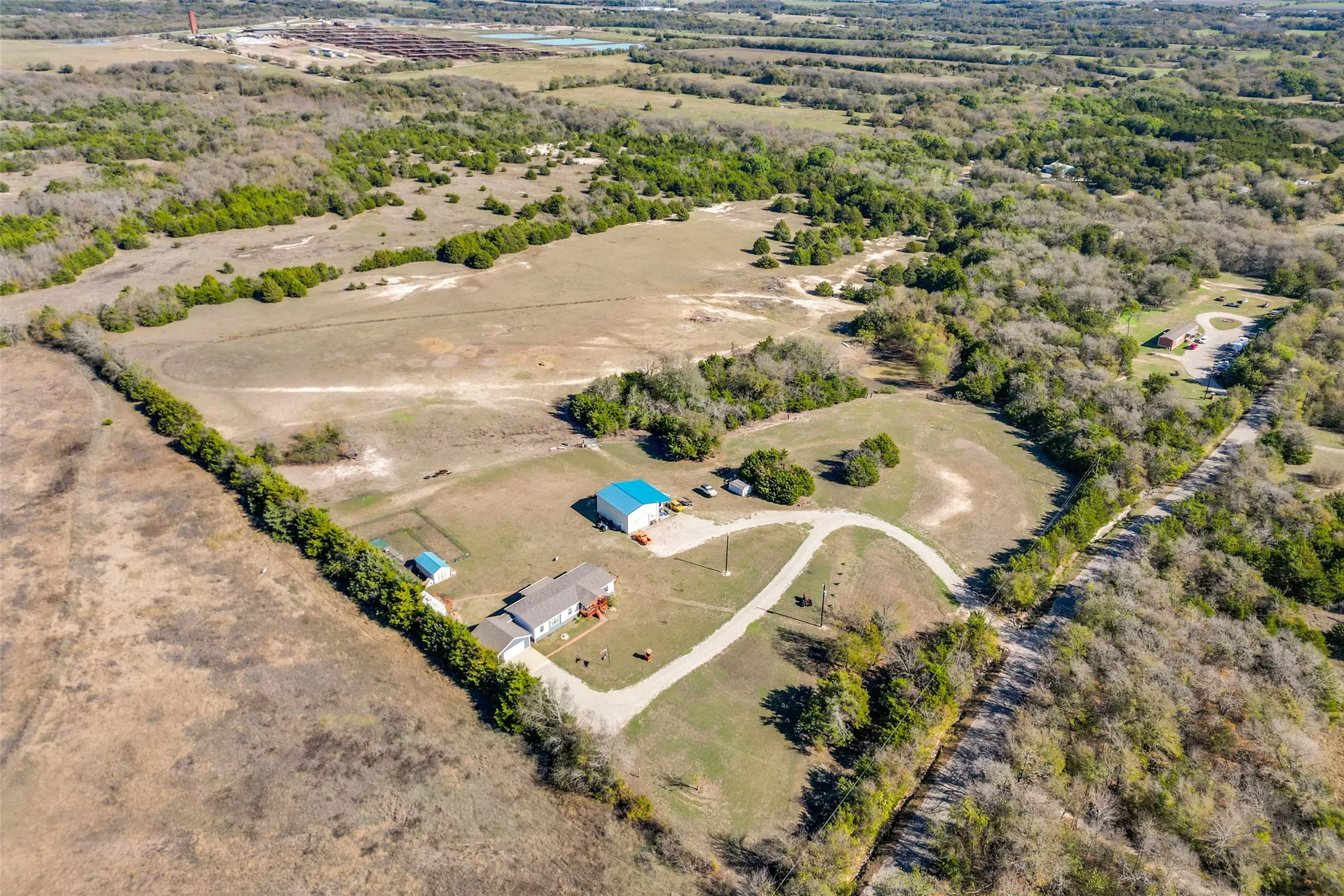 Bird's eye view from southwest coner