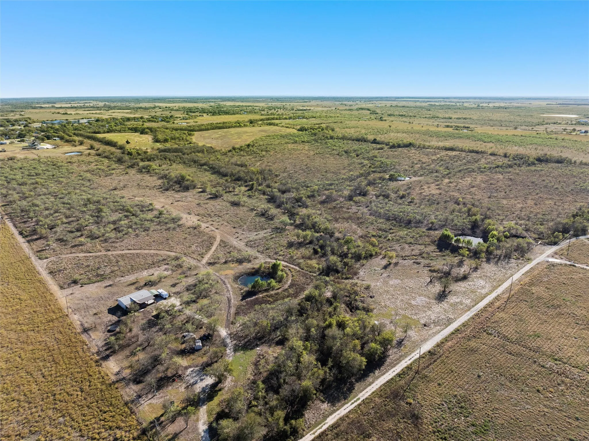 Bird's eye view with a rural view