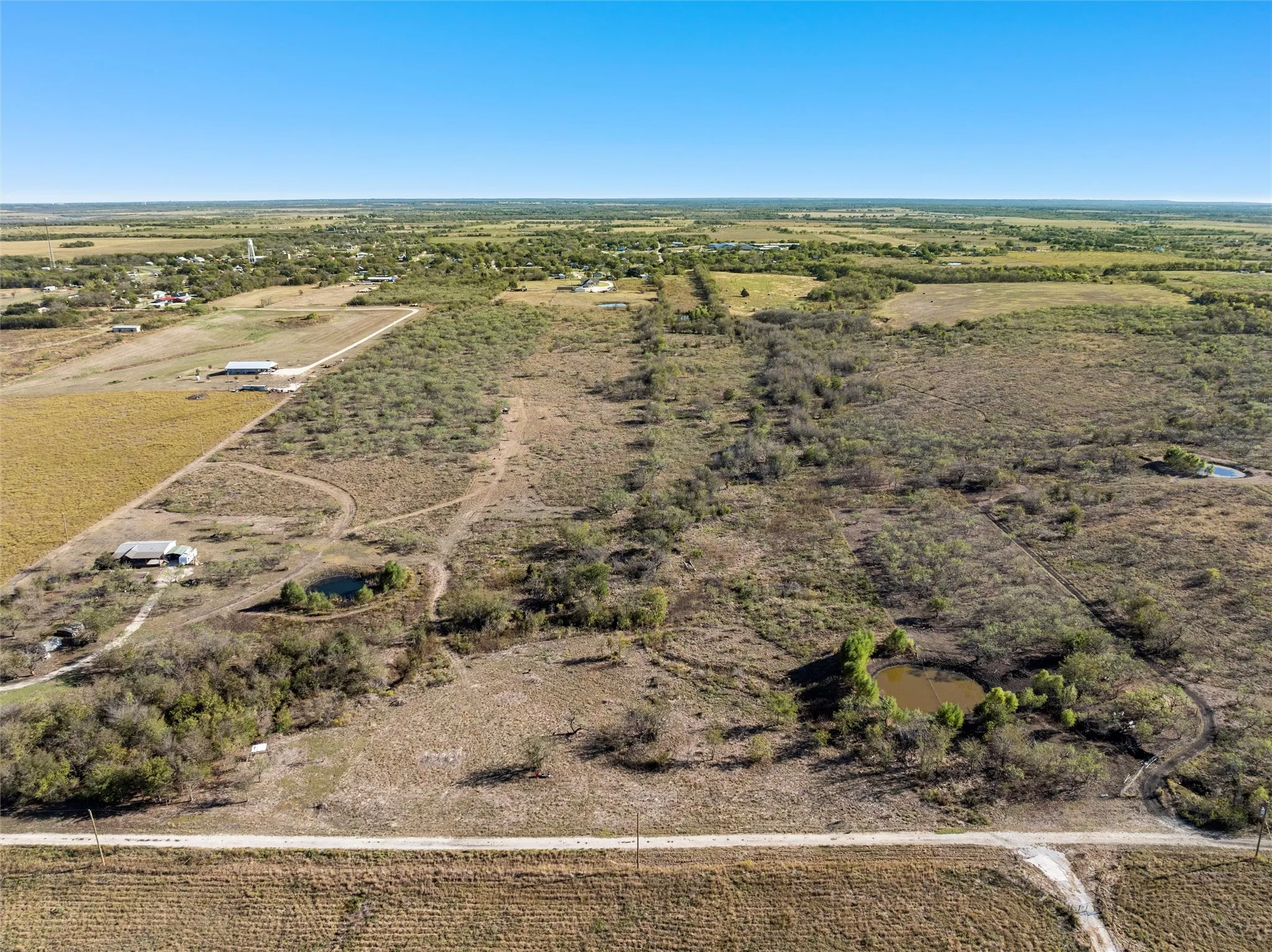 Aerial view featuring a rural view