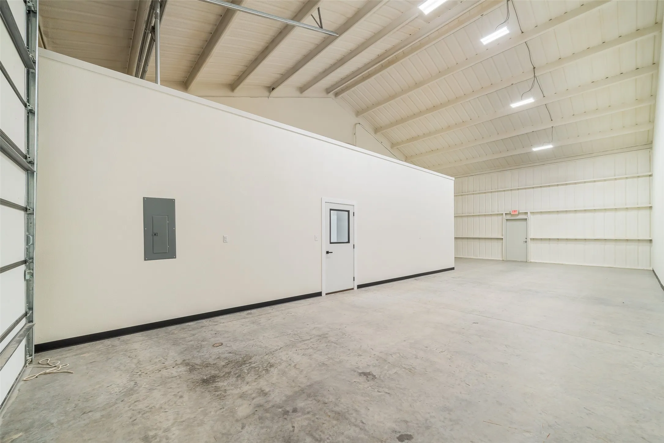 Warehouse space is foam insulated with options in fully HVAC the space