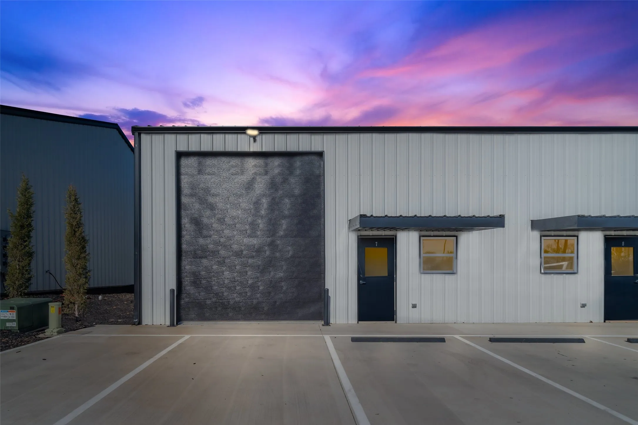 These are luxury flex spaces with a clean and simple design