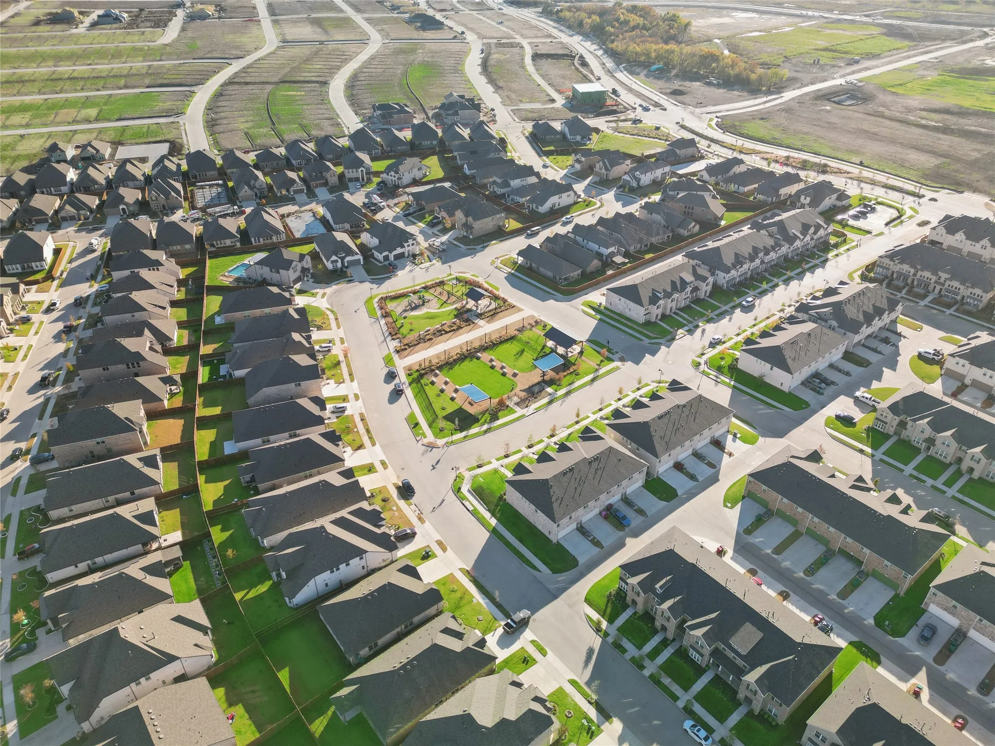 Birds eye view of property