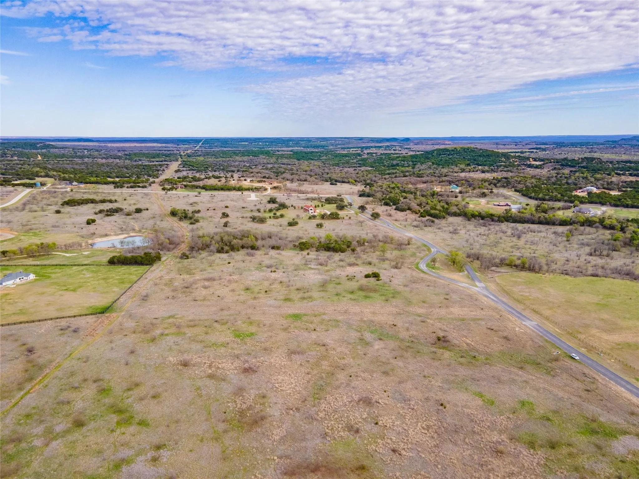 Birds eye view of property