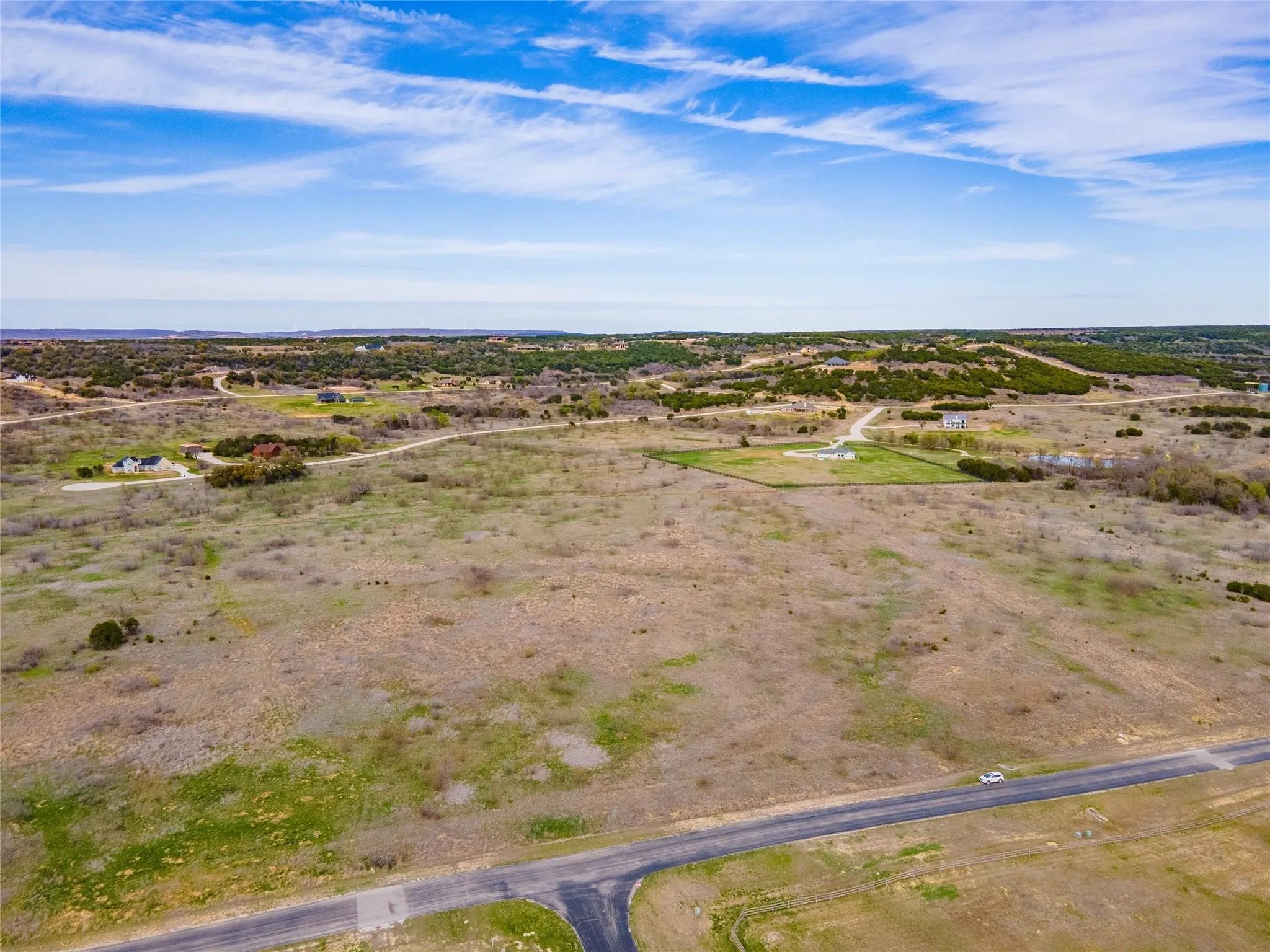 Birds eye view of property