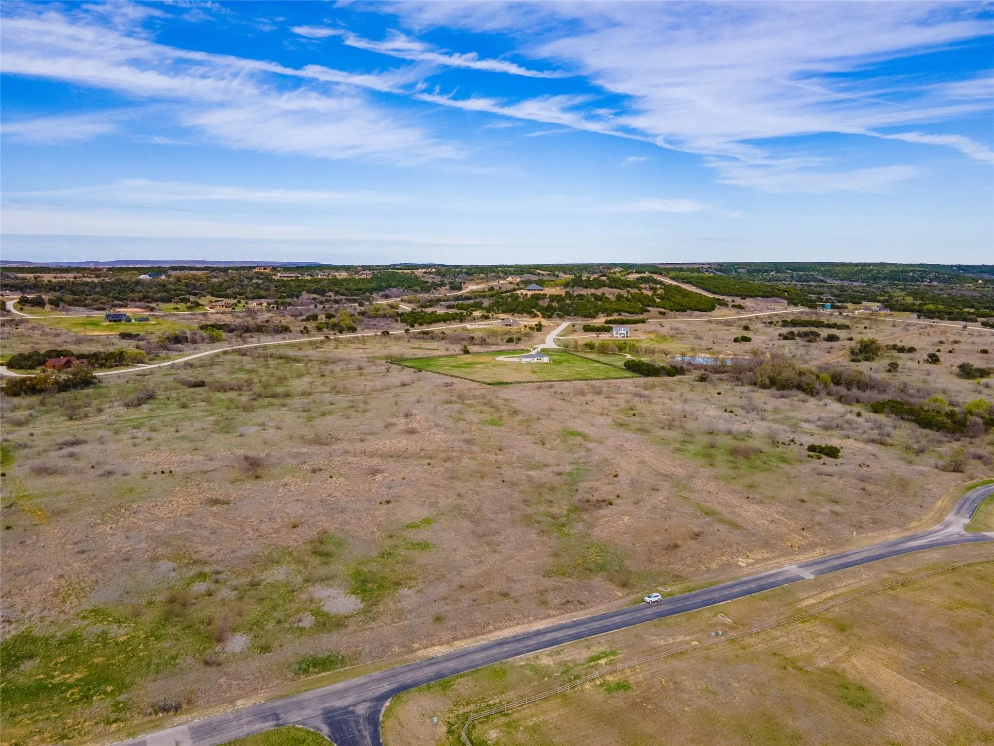 Aerial view featuring a rural view