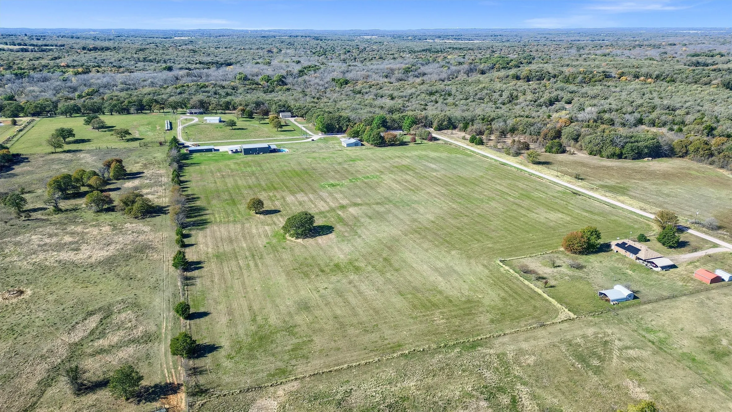 Drone / aerial view with a rural view
