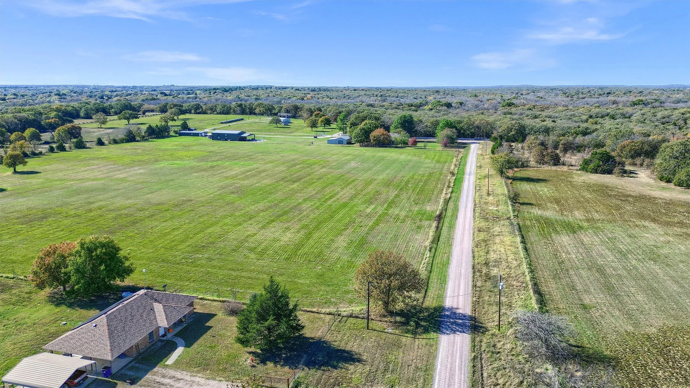 Drone / aerial view with a rural view