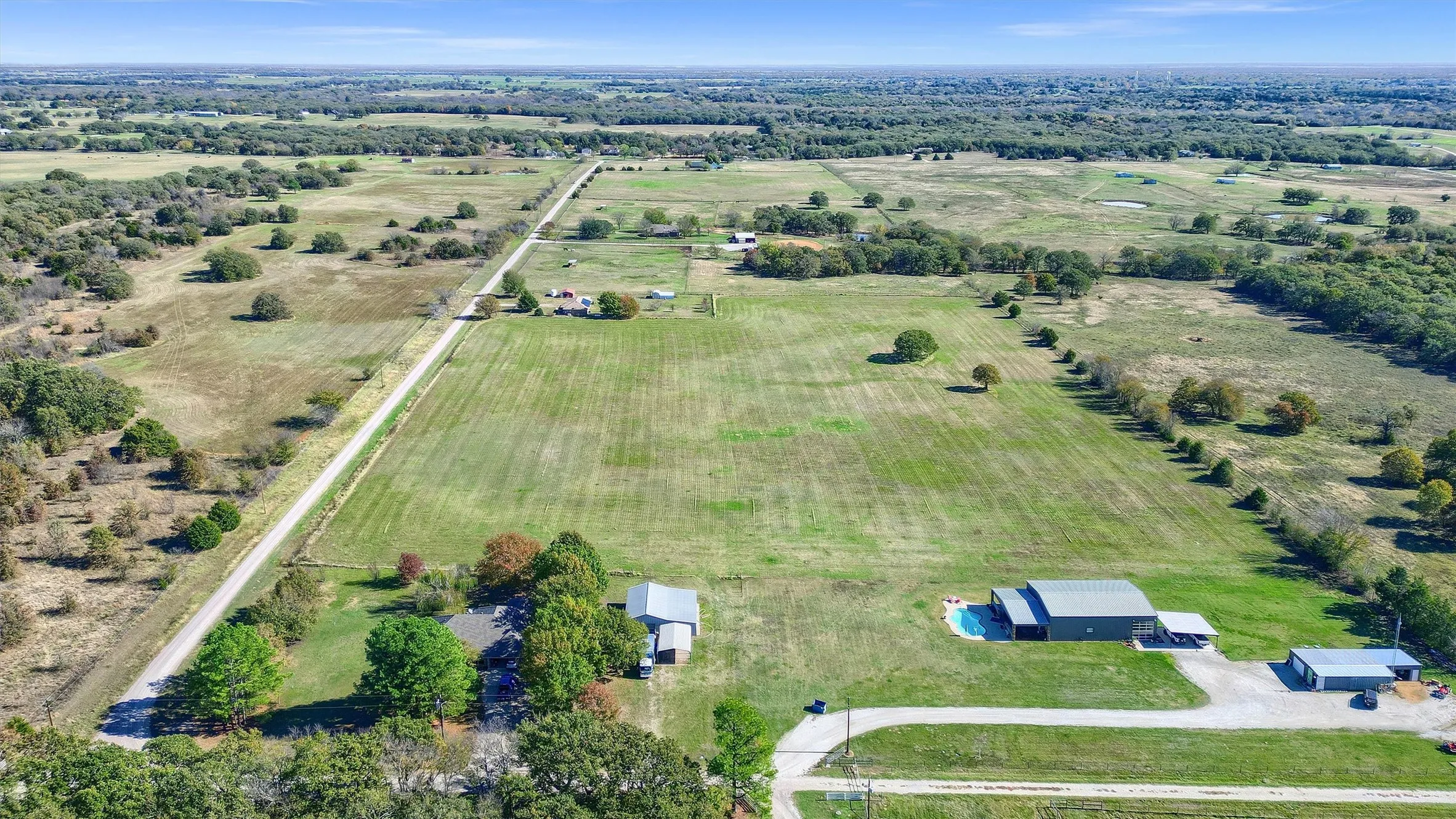 Drone / aerial view with a rural view