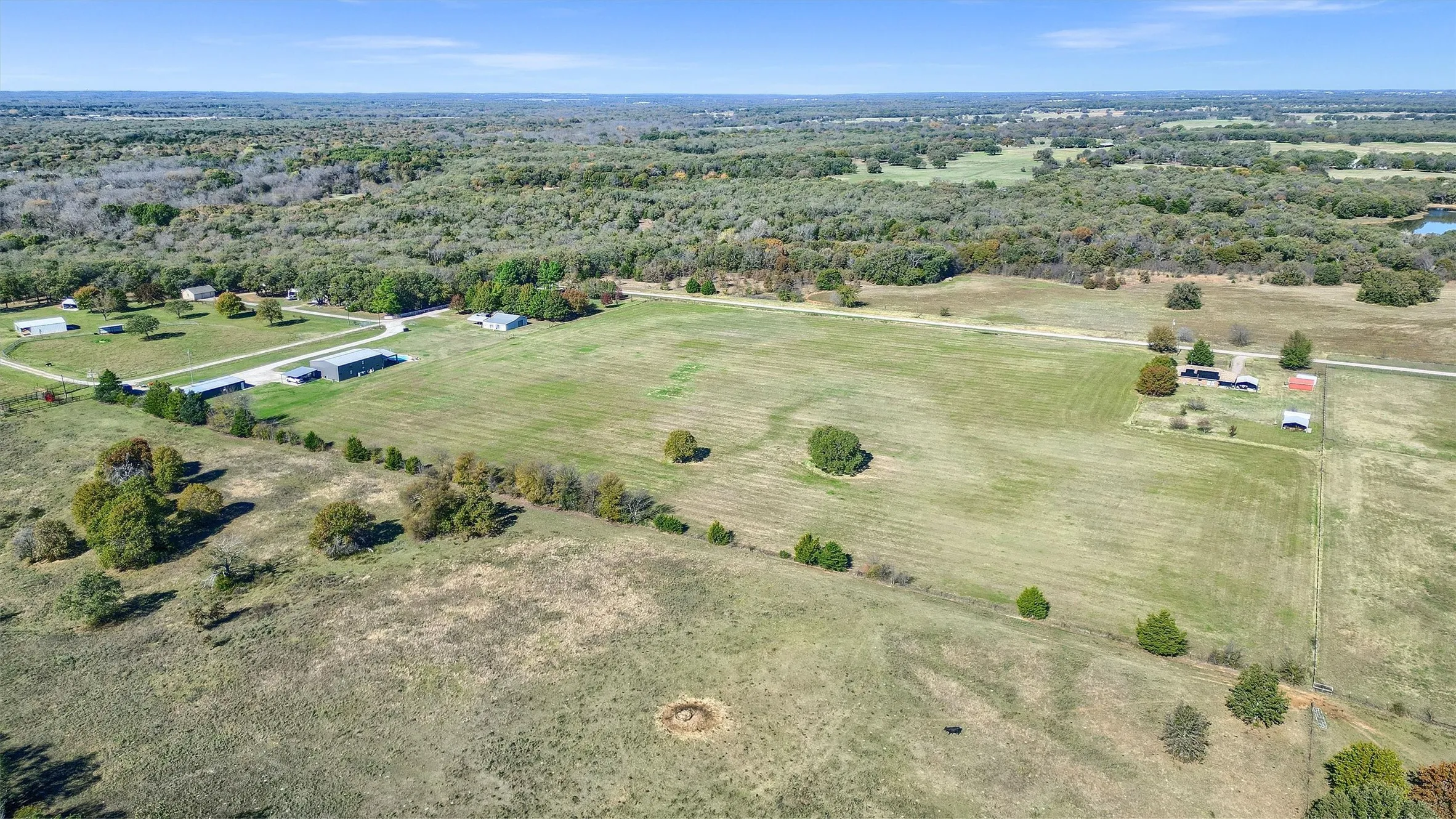 Aerial view featuring a rural view
