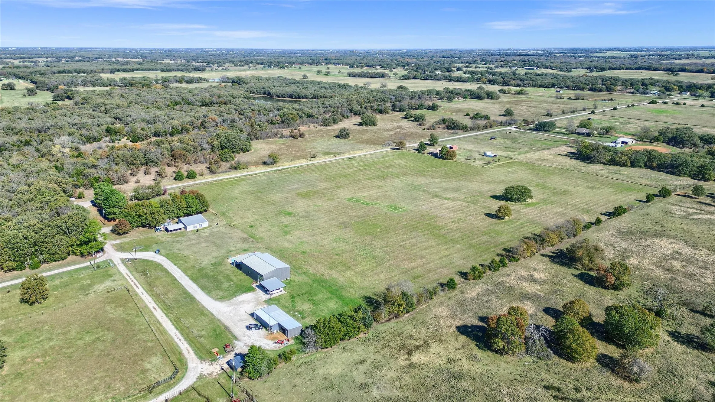 Bird's eye view with a rural view