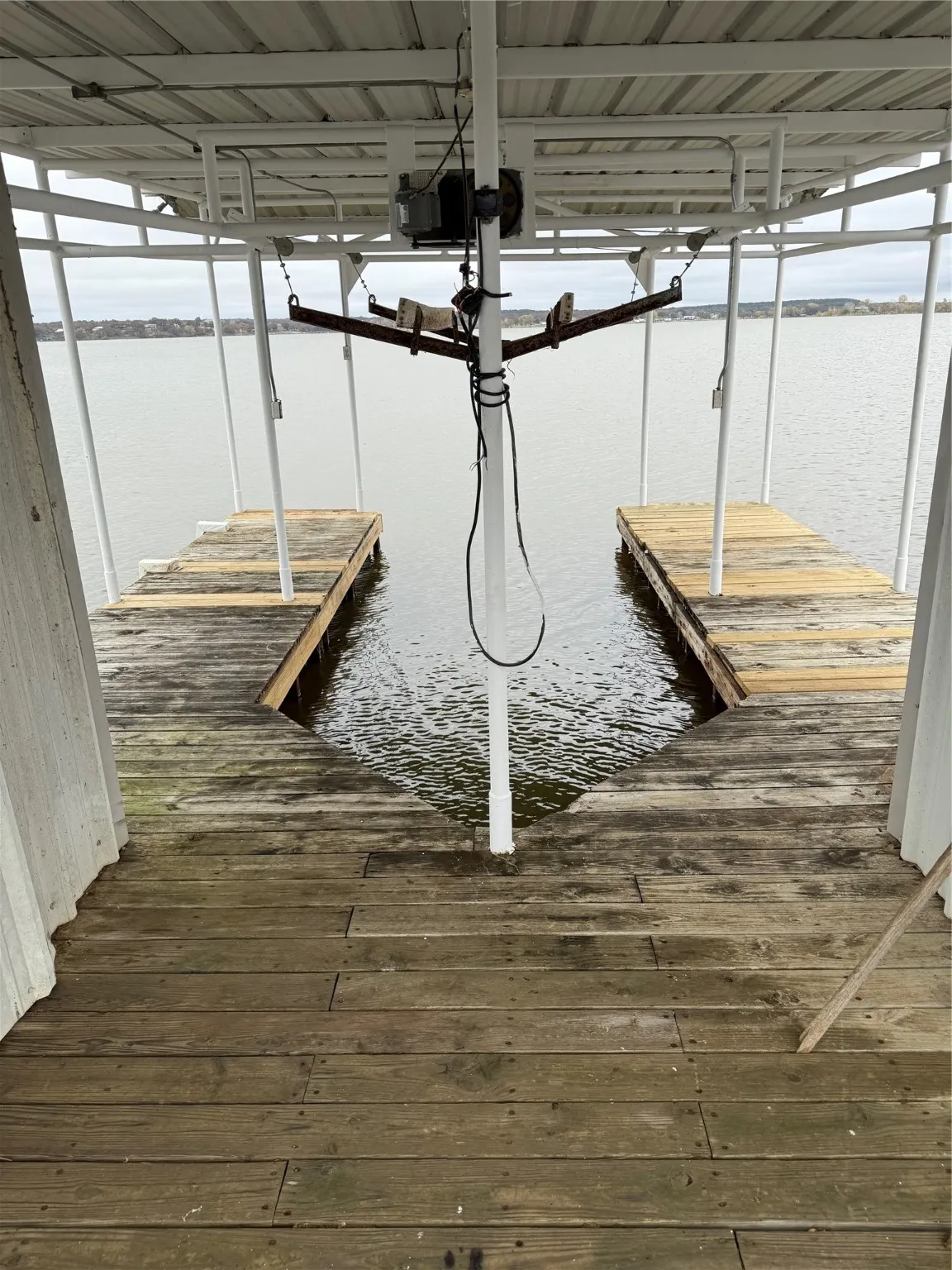 on dock looking north