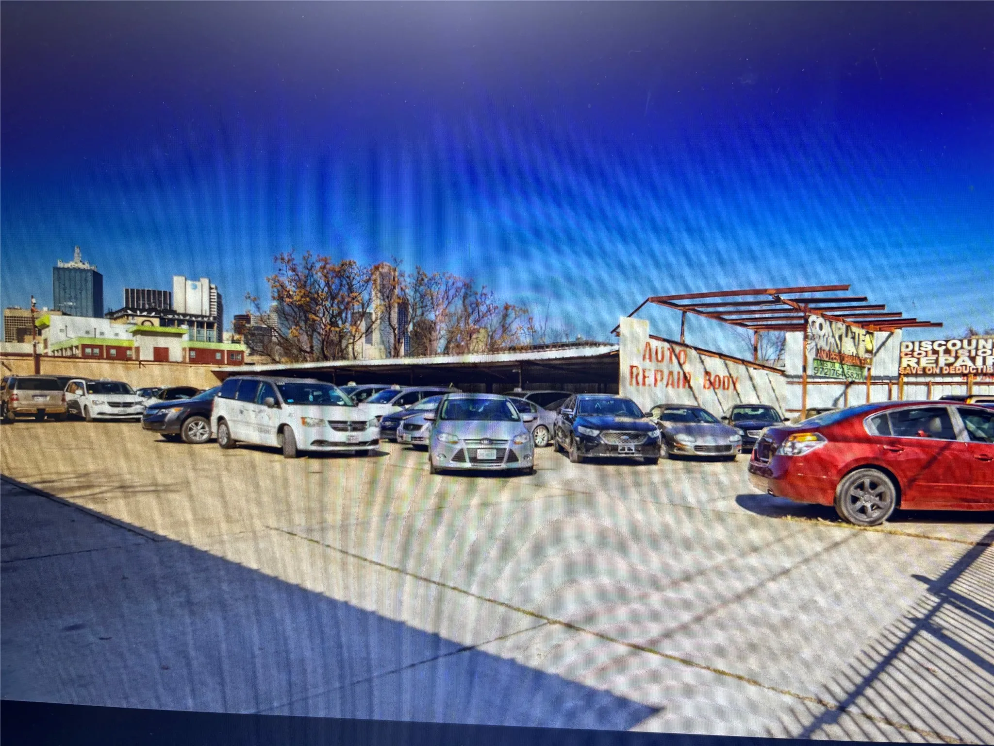 View of vehicle parking