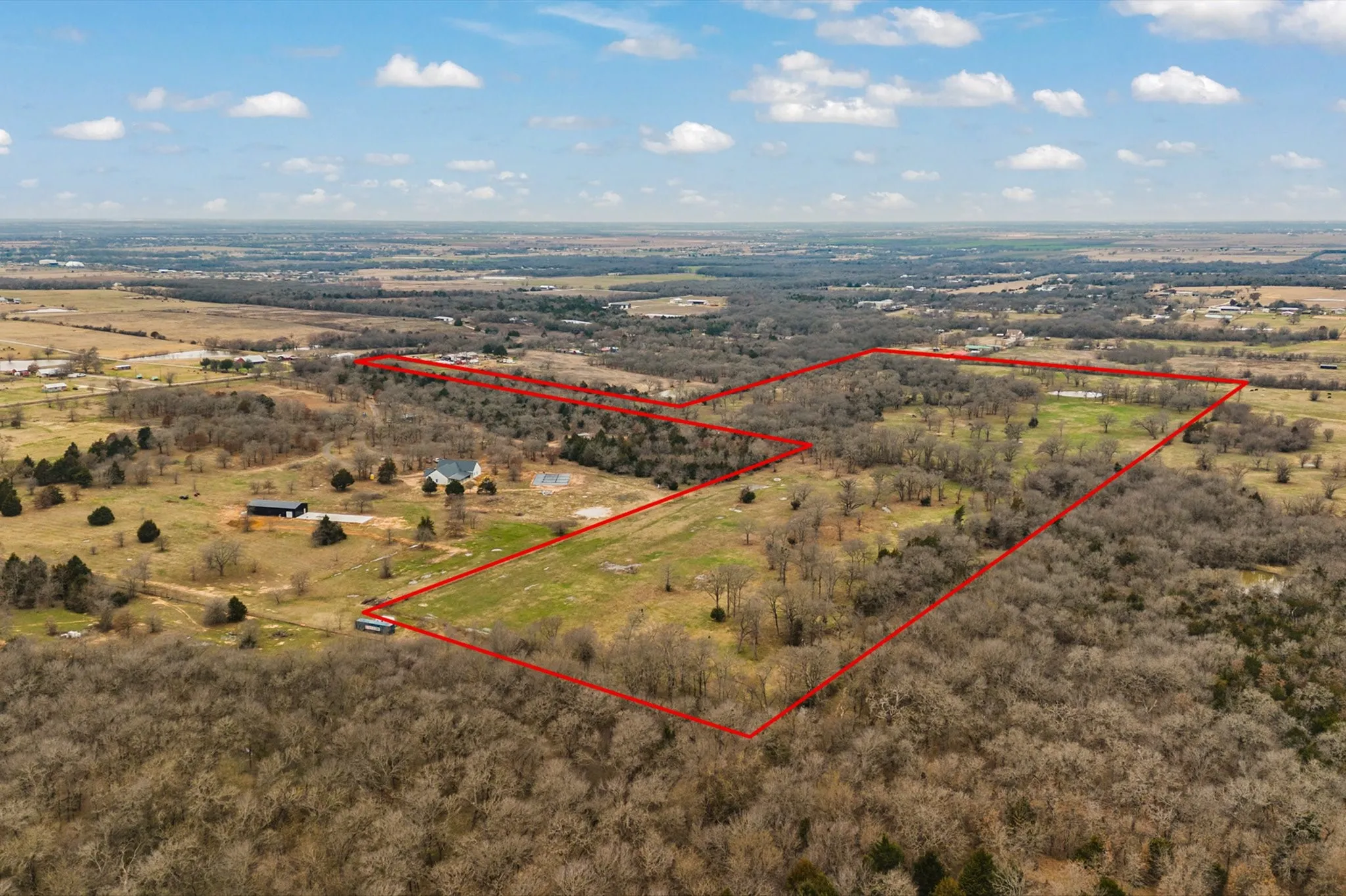 Aerial view featuring a rural view