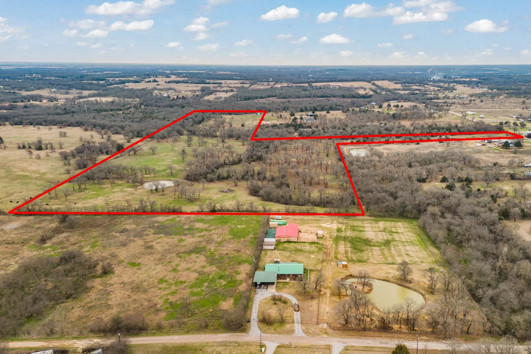 Aerial view featuring a rural view