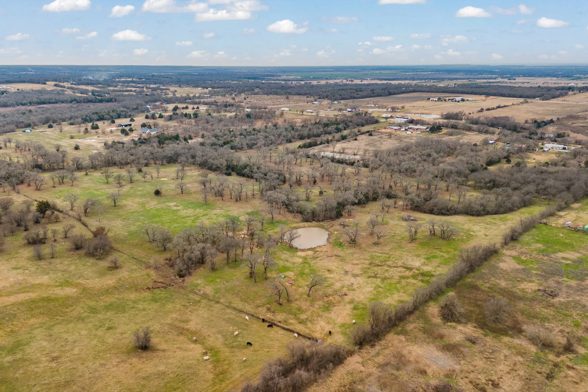 Bird's eye view with a rural view