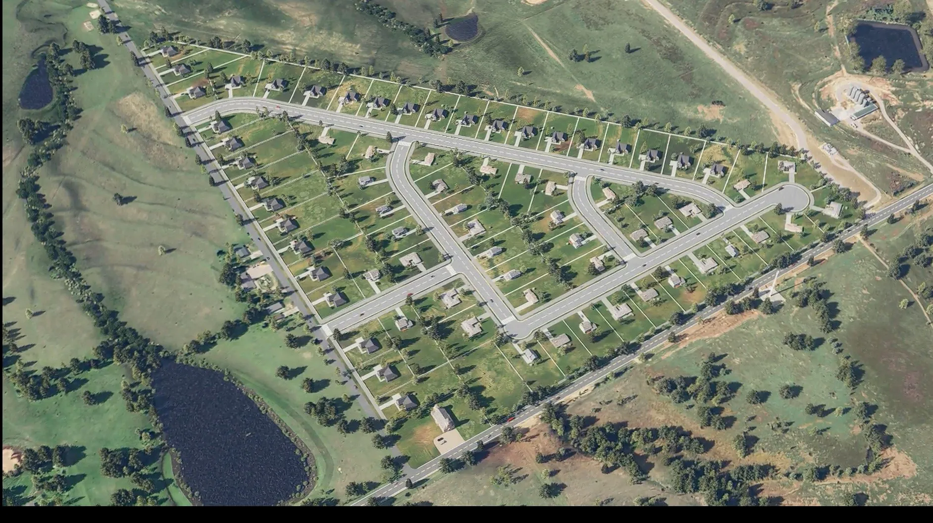 3D rendering of planned development