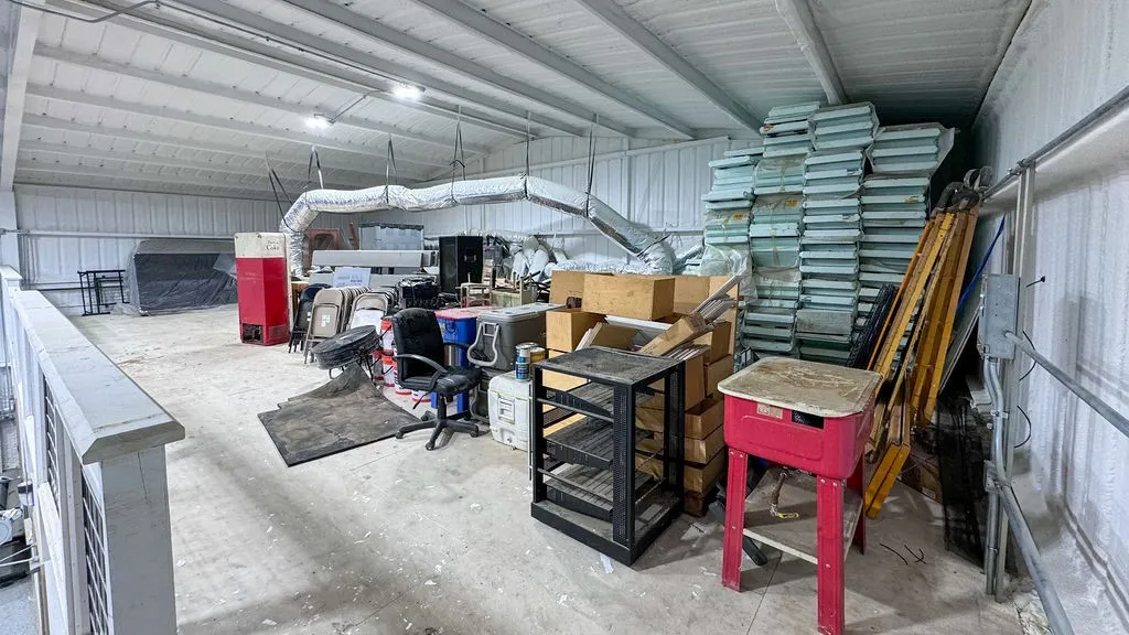 View of loft within the warehouse. Plenty of room for additions