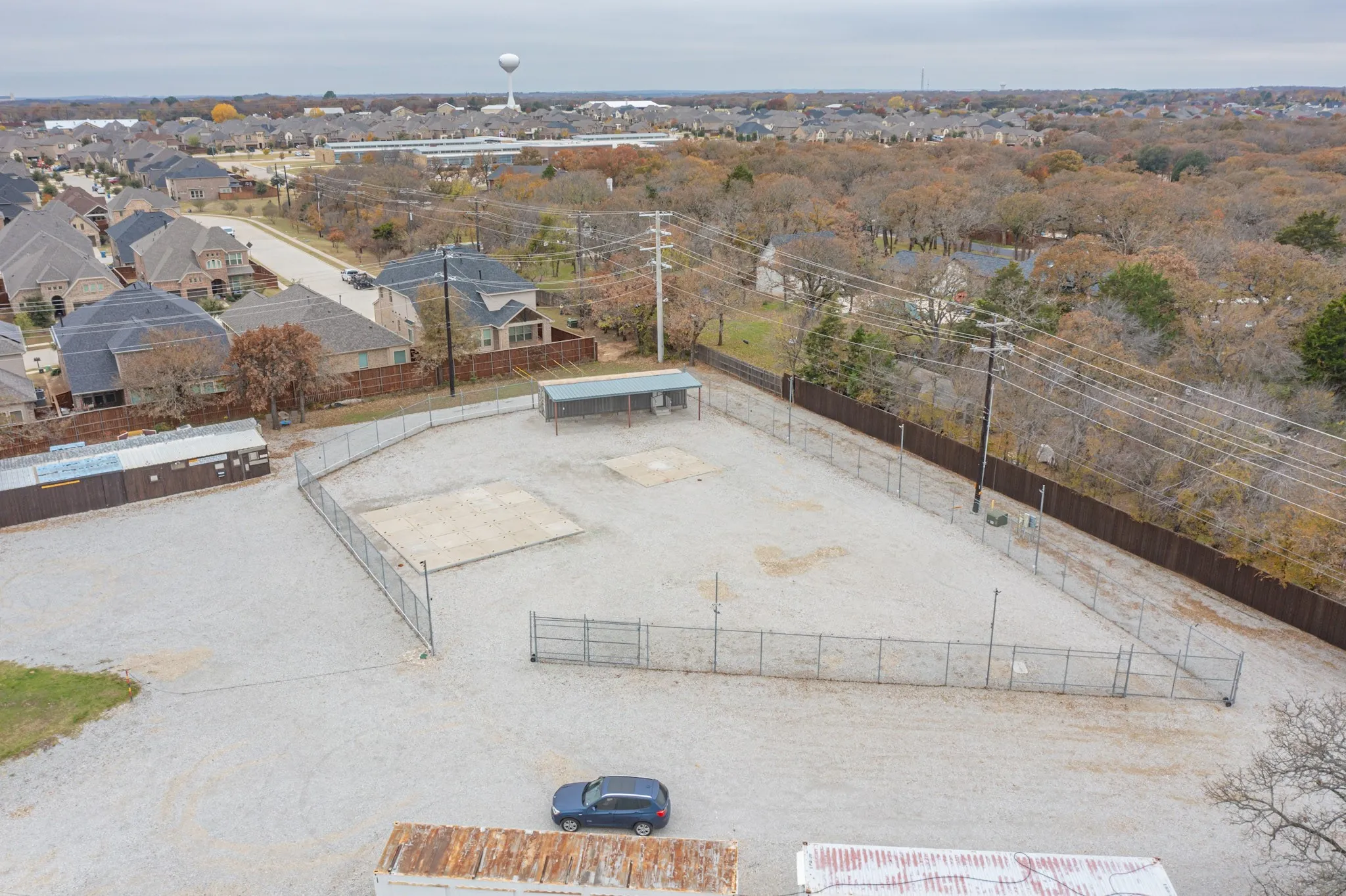 Birds eye view of property