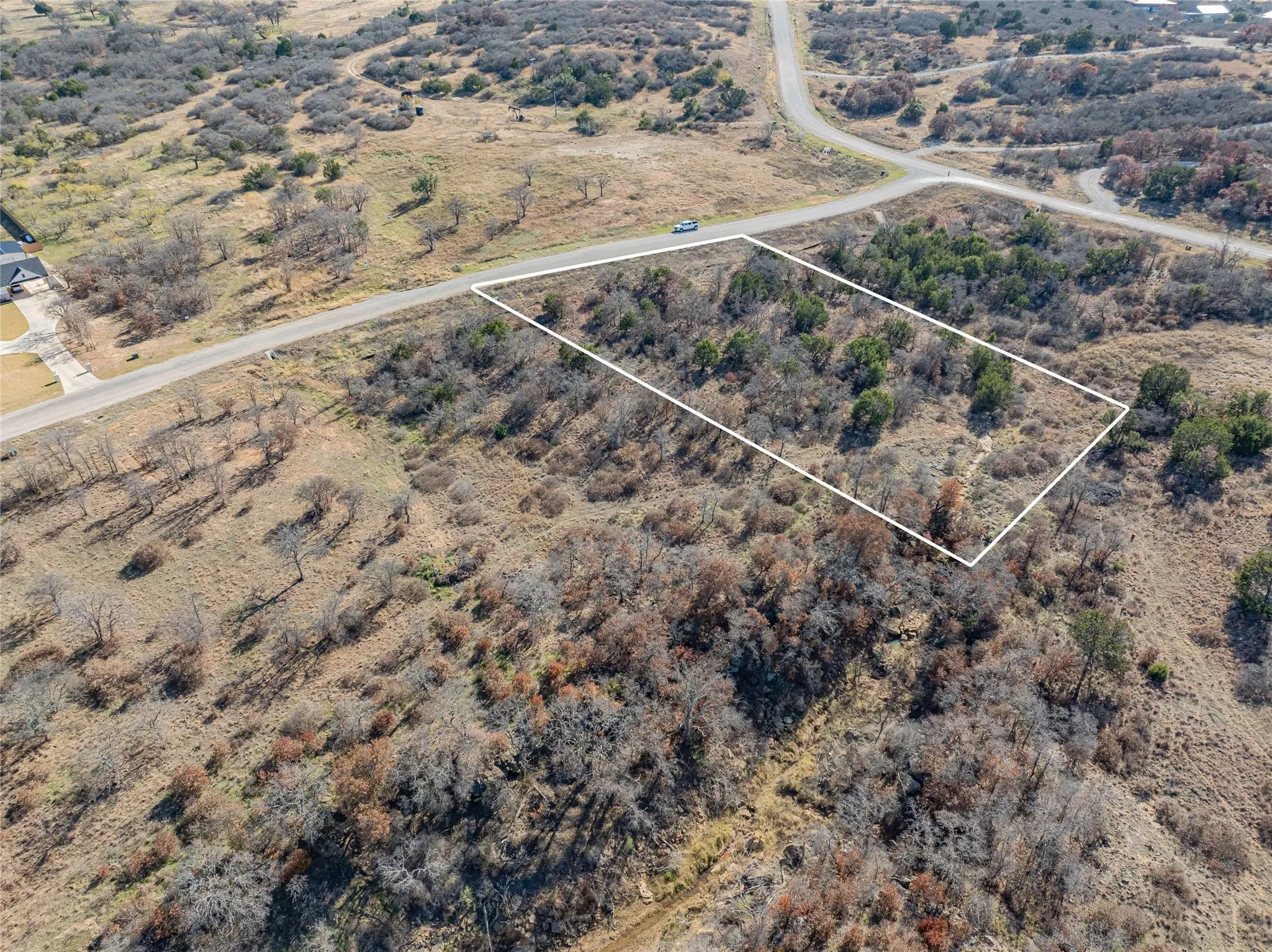 Birds eye view of property
