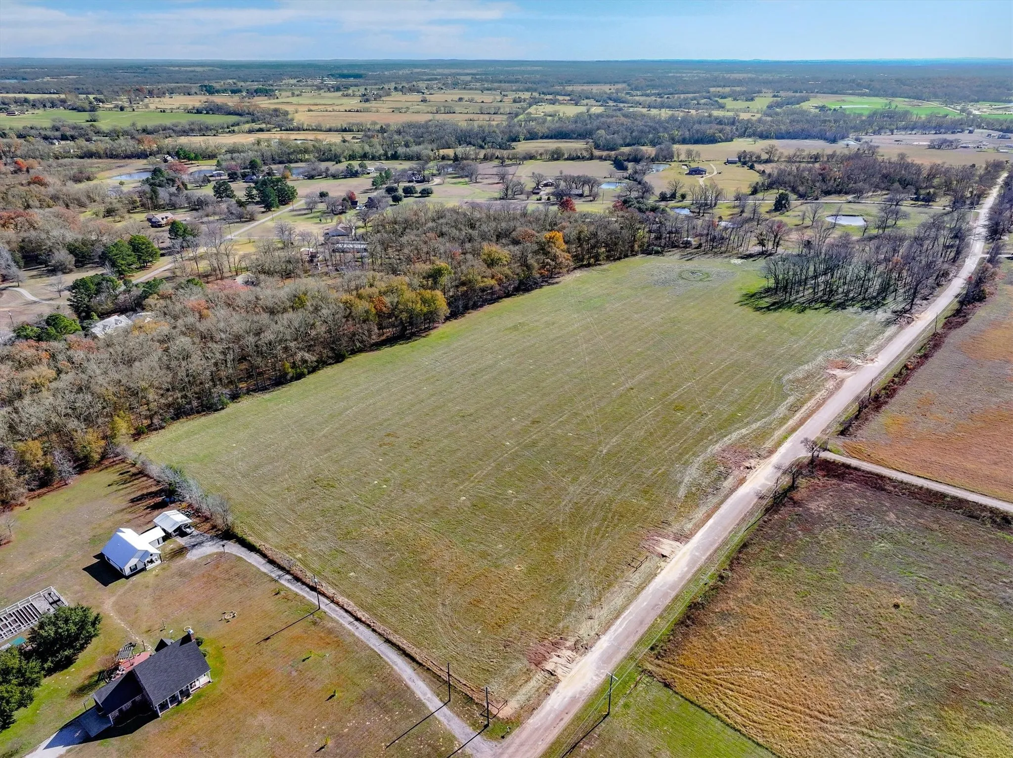Drone / aerial view with a rural view