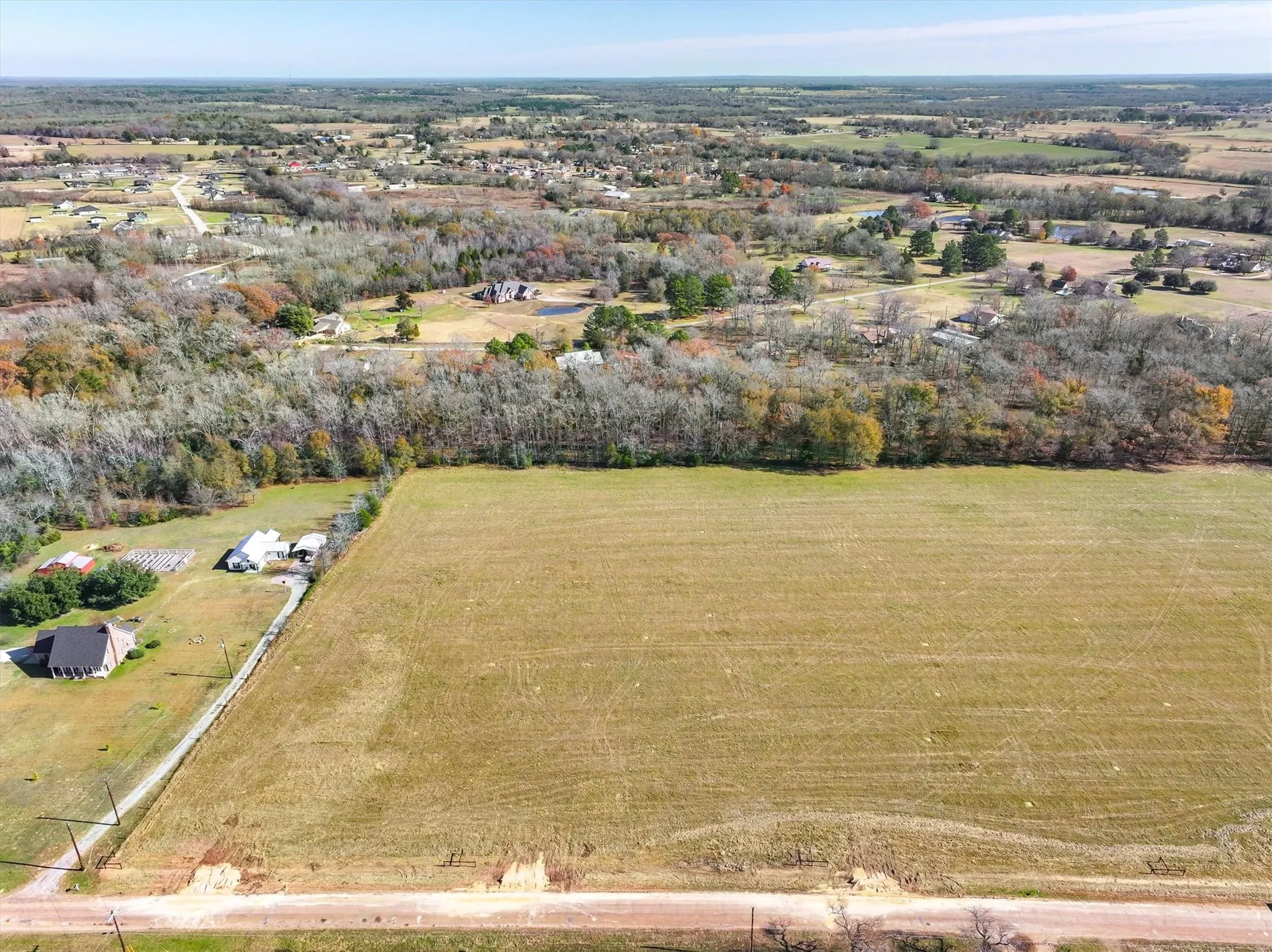 Bird's eye view with a rural view
