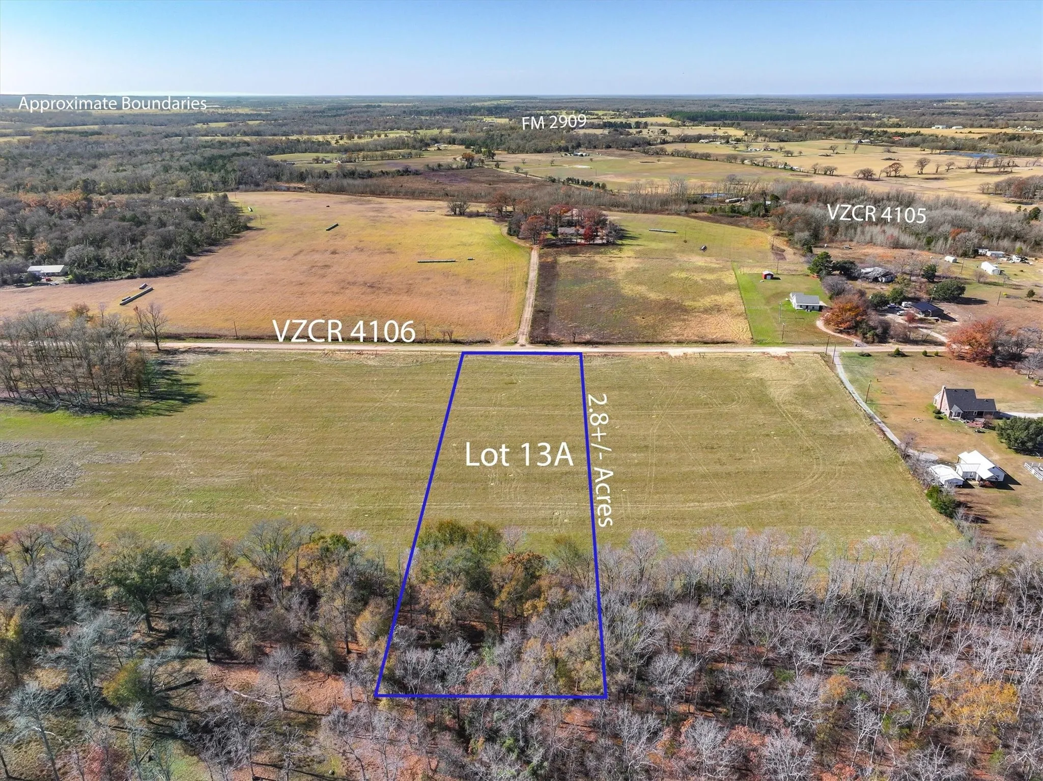 Bird's eye view with a rural view