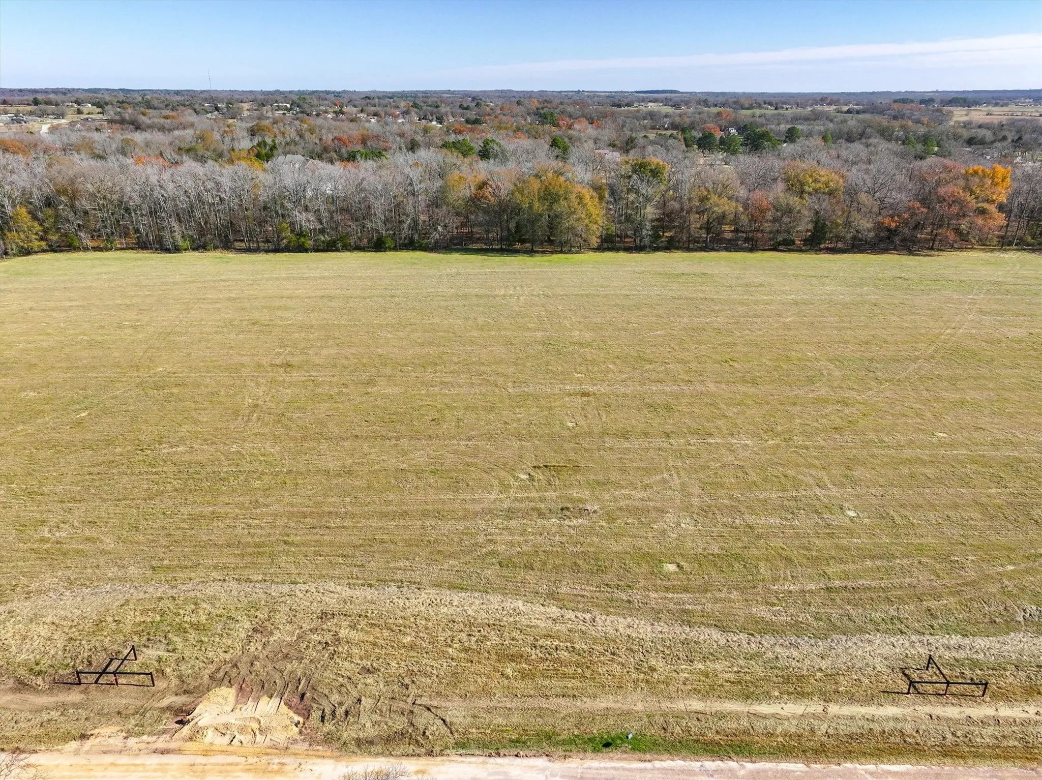 Bird's eye view featuring a rural view