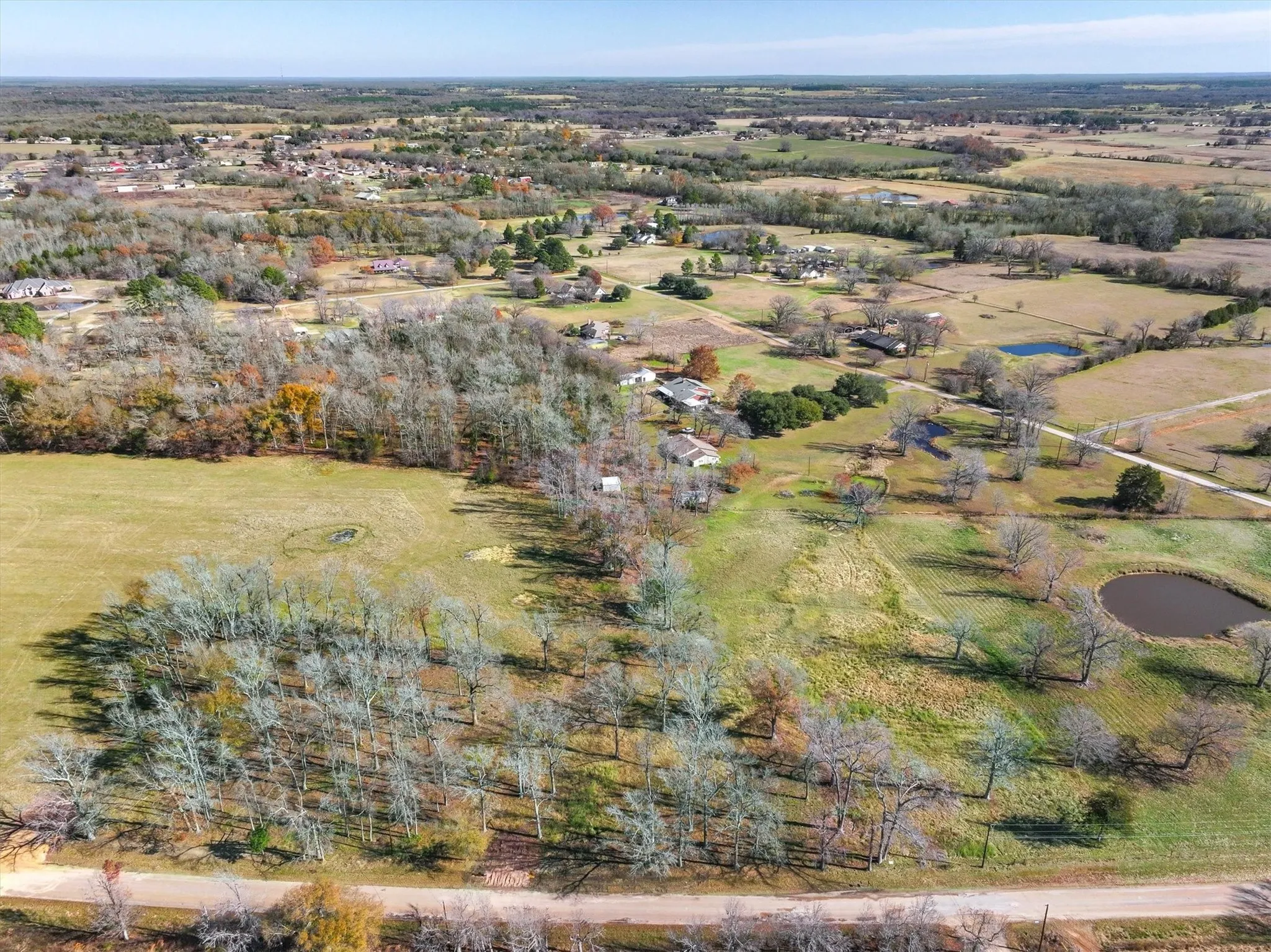 Drone / aerial view with a rural view