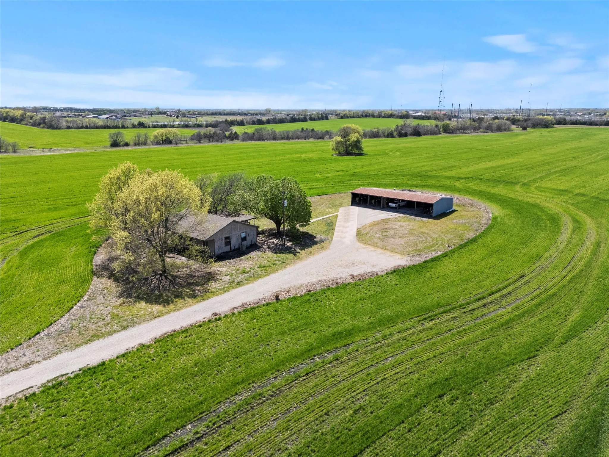 Old farm house with no value, Equipment Shed