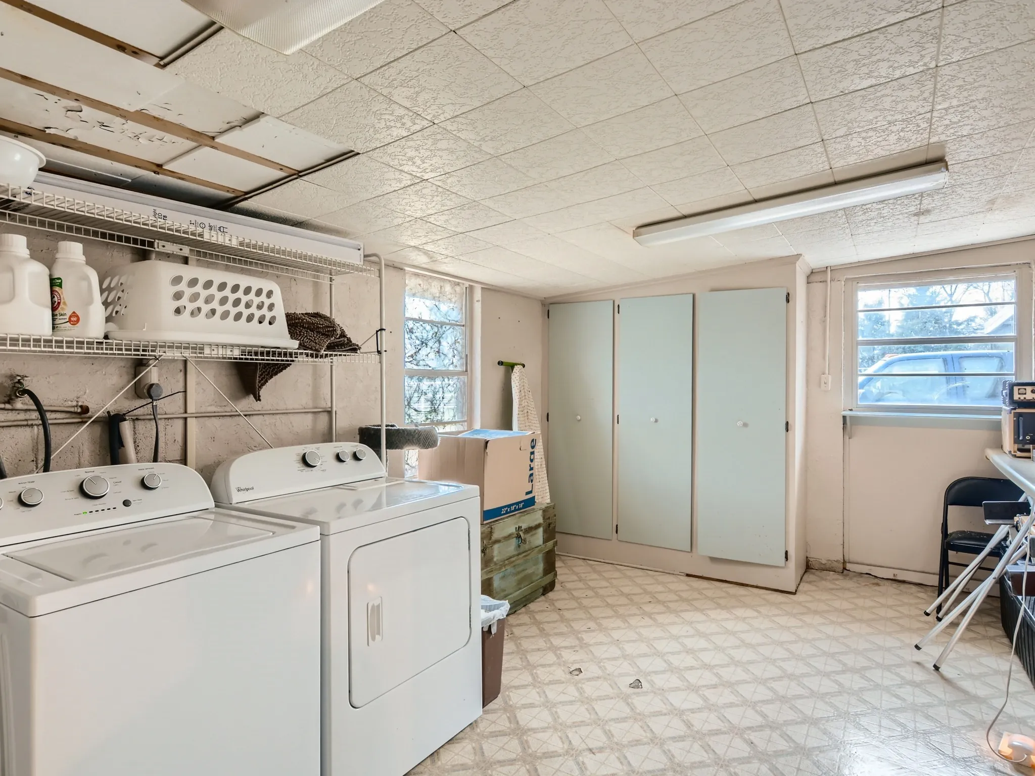 Laundry area featuring separate washer and dryer