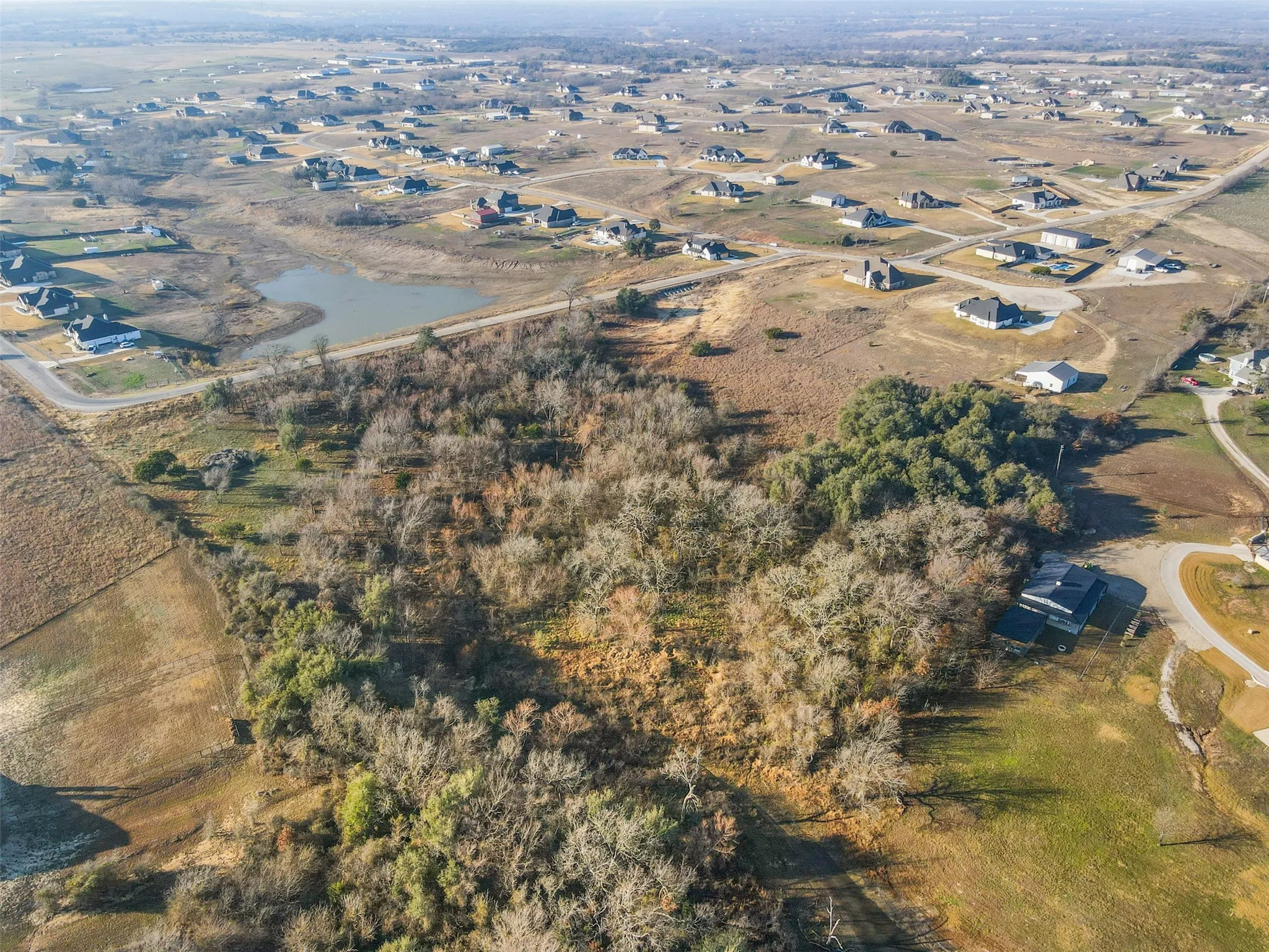 Established newer construction acreage homesites in the area.