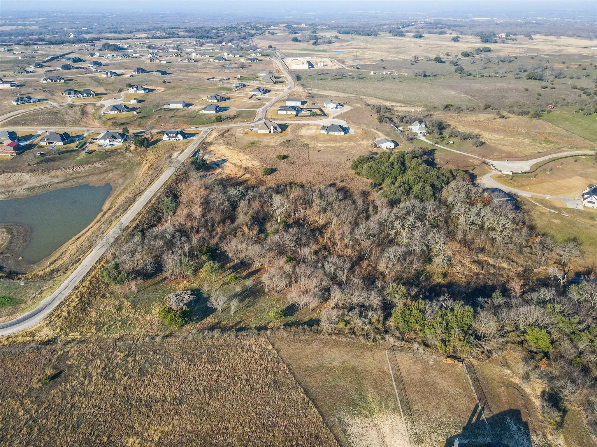 Established newer construction acreage homesites in the area.