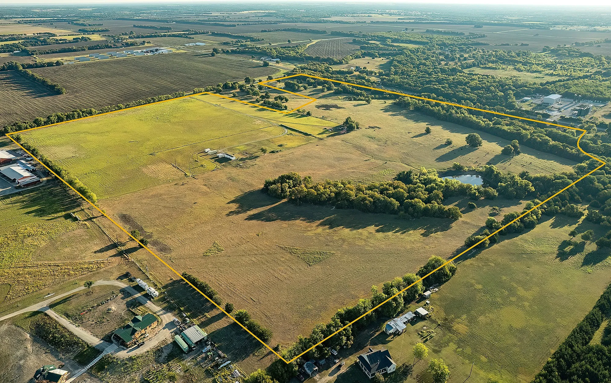 Bird's eye view with a rural view