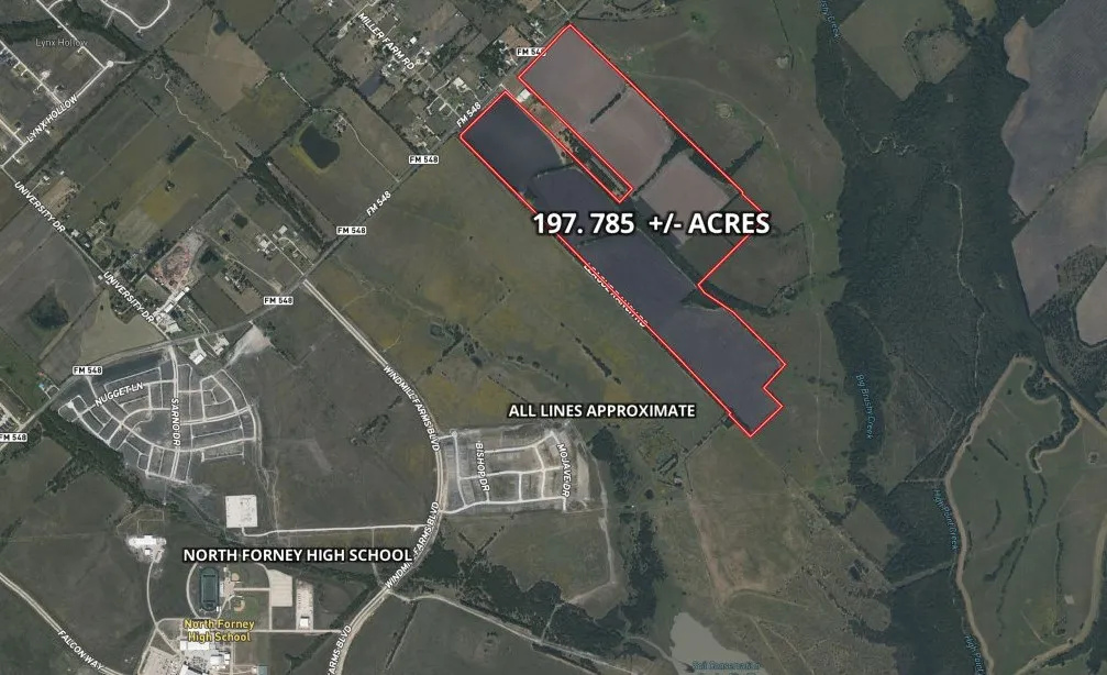 Unimproved Land For Sale in Kaufman County , 197 Acres FM RD 548, Forney, Texas 75126, 0, 0, Garage spaces, 0 Sqft, built in 0, Price $21,538,736, mls#20819355, Real Estate Agent in Forney, Homes For Sale in Kaufman county, Homes For Sale in Forney, Realtor in Forney Texas, Real Estate Brokerage Independent Realty Texas, Luminita Cordes Realtor