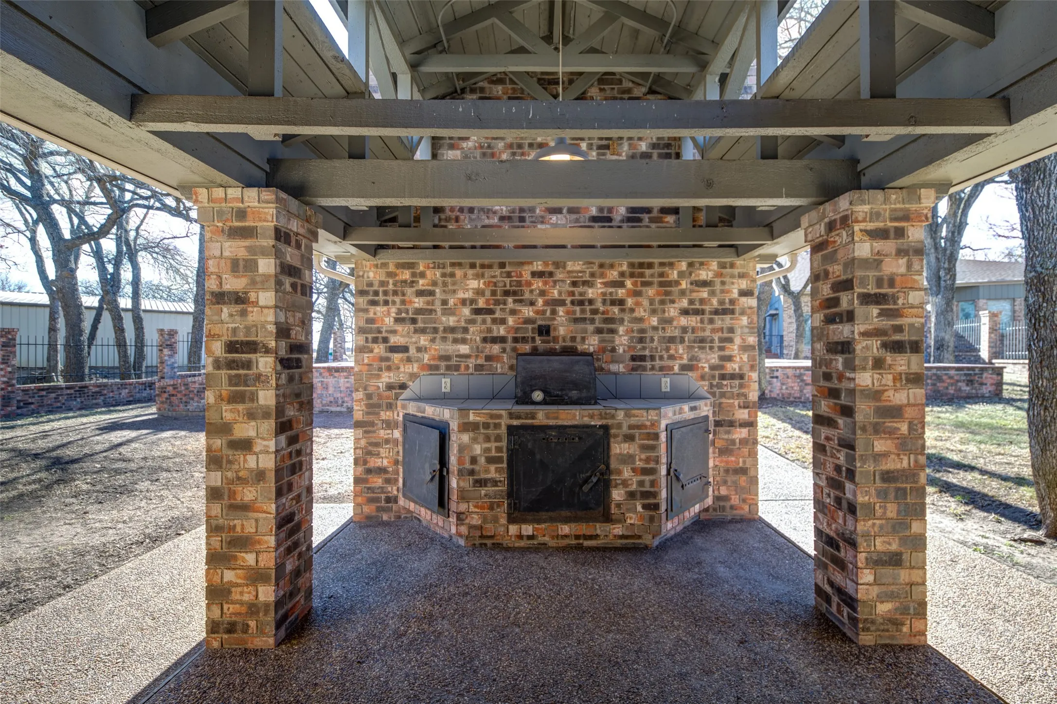 View of patio / terrace featuring exterior kitchen