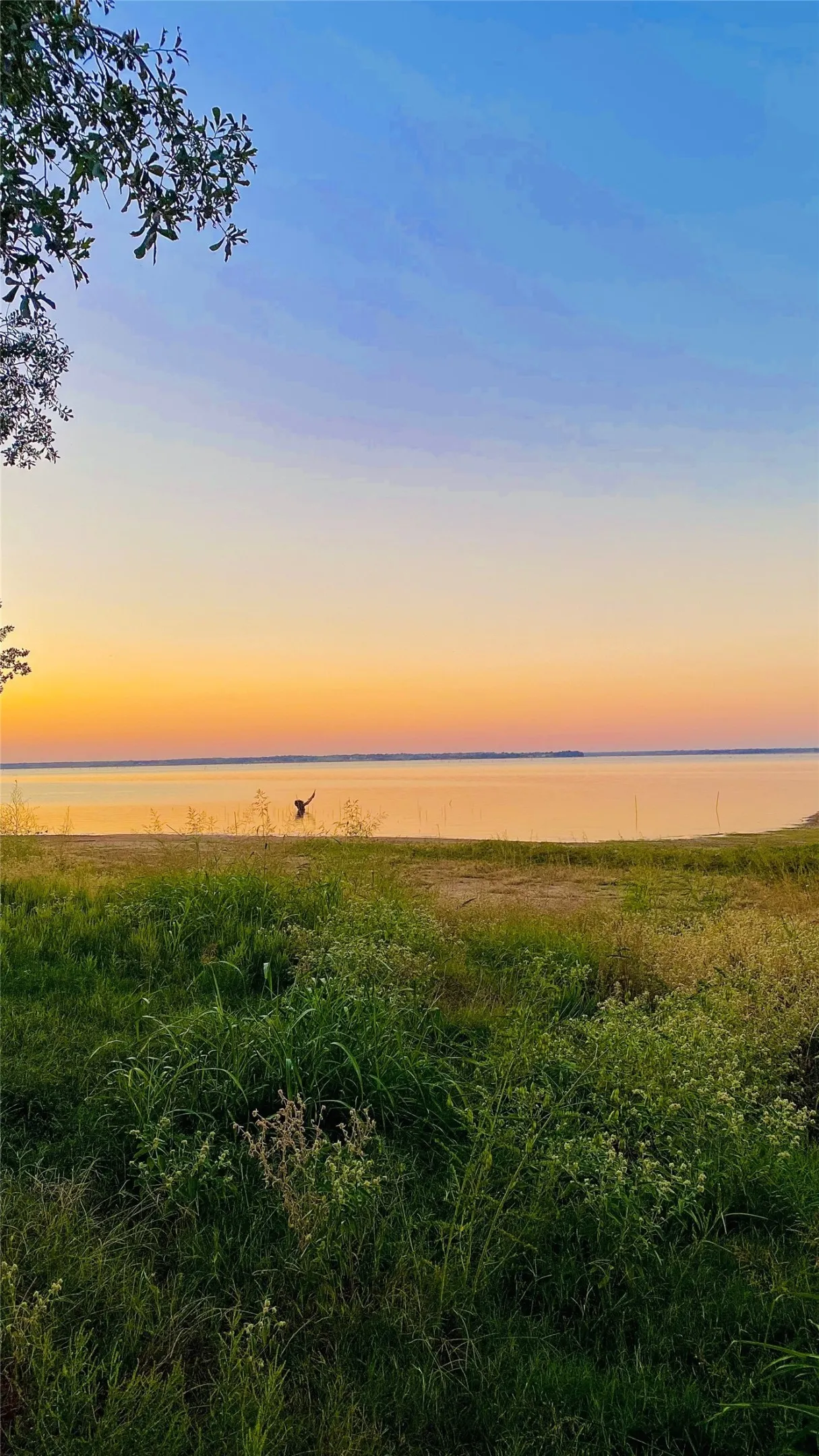 Evening lake views showcase the peaceful setting.