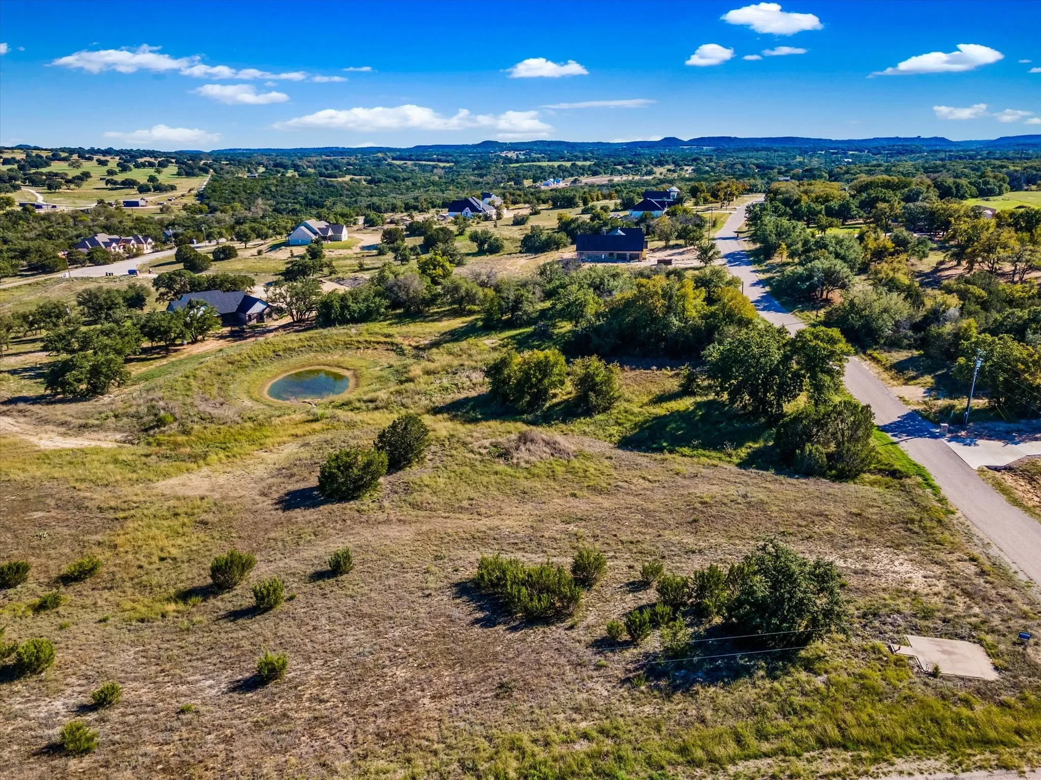 Birds eye view of property