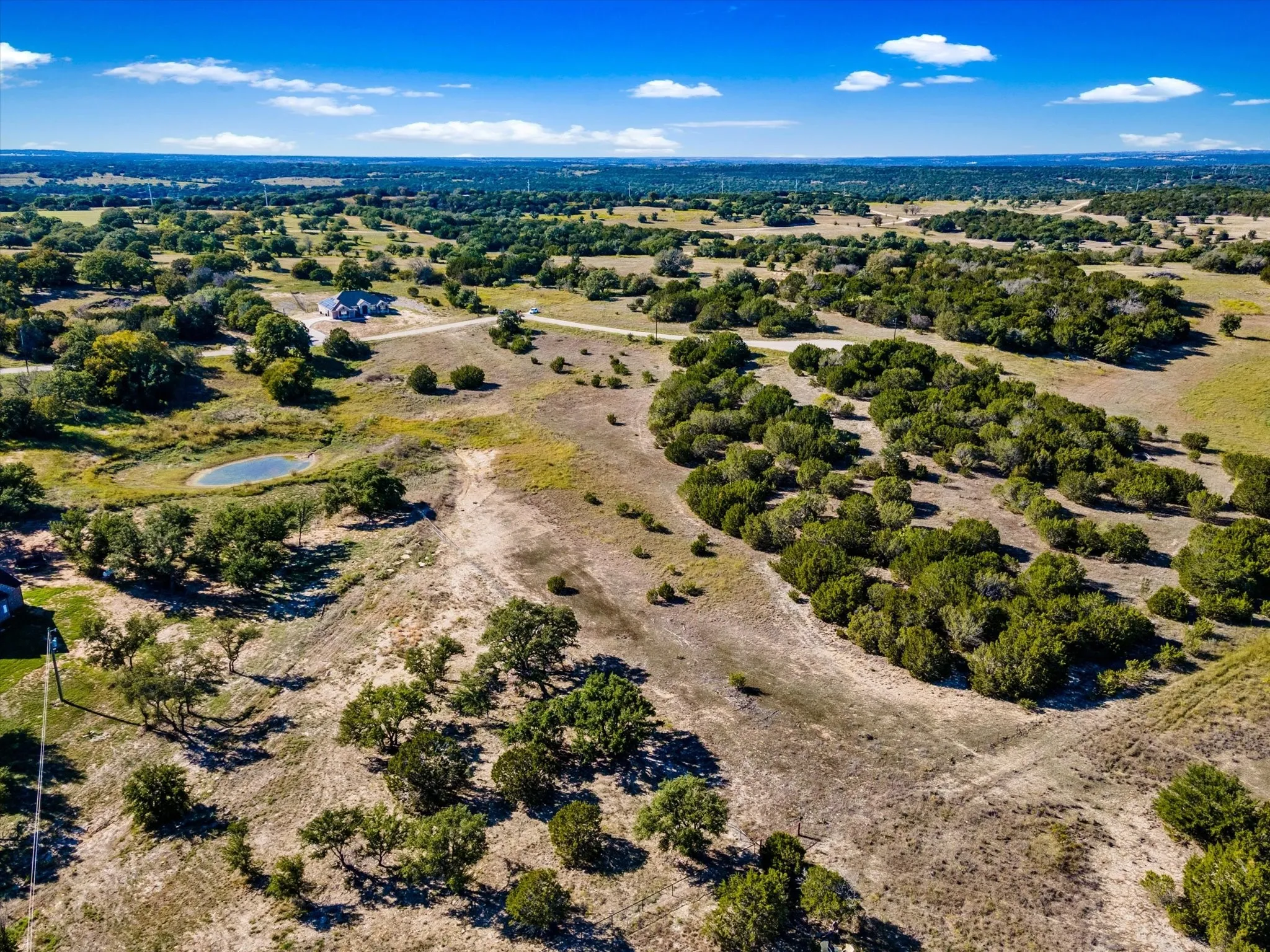 Birds eye view of property