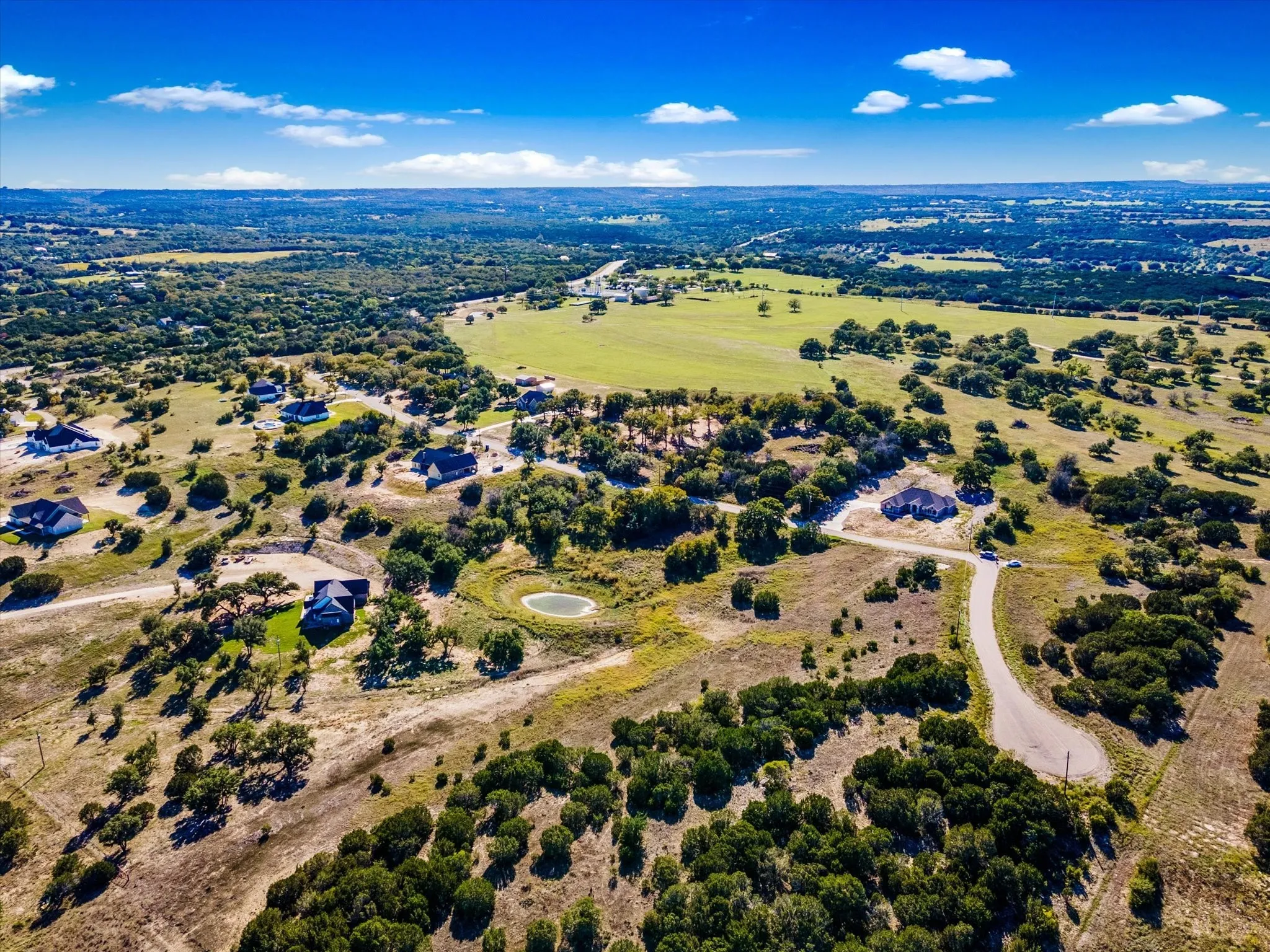 Birds eye view of property