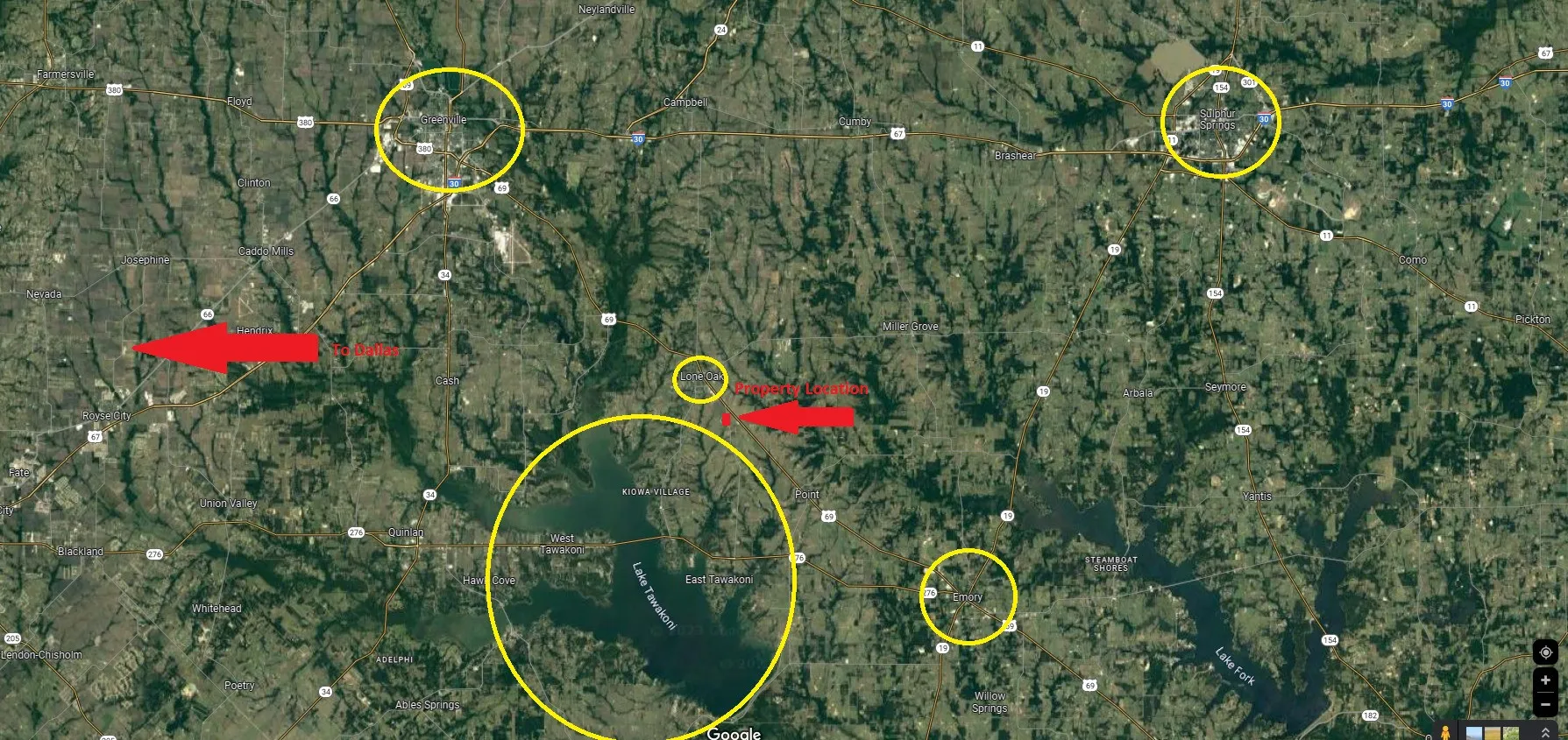 Surrounding Cities