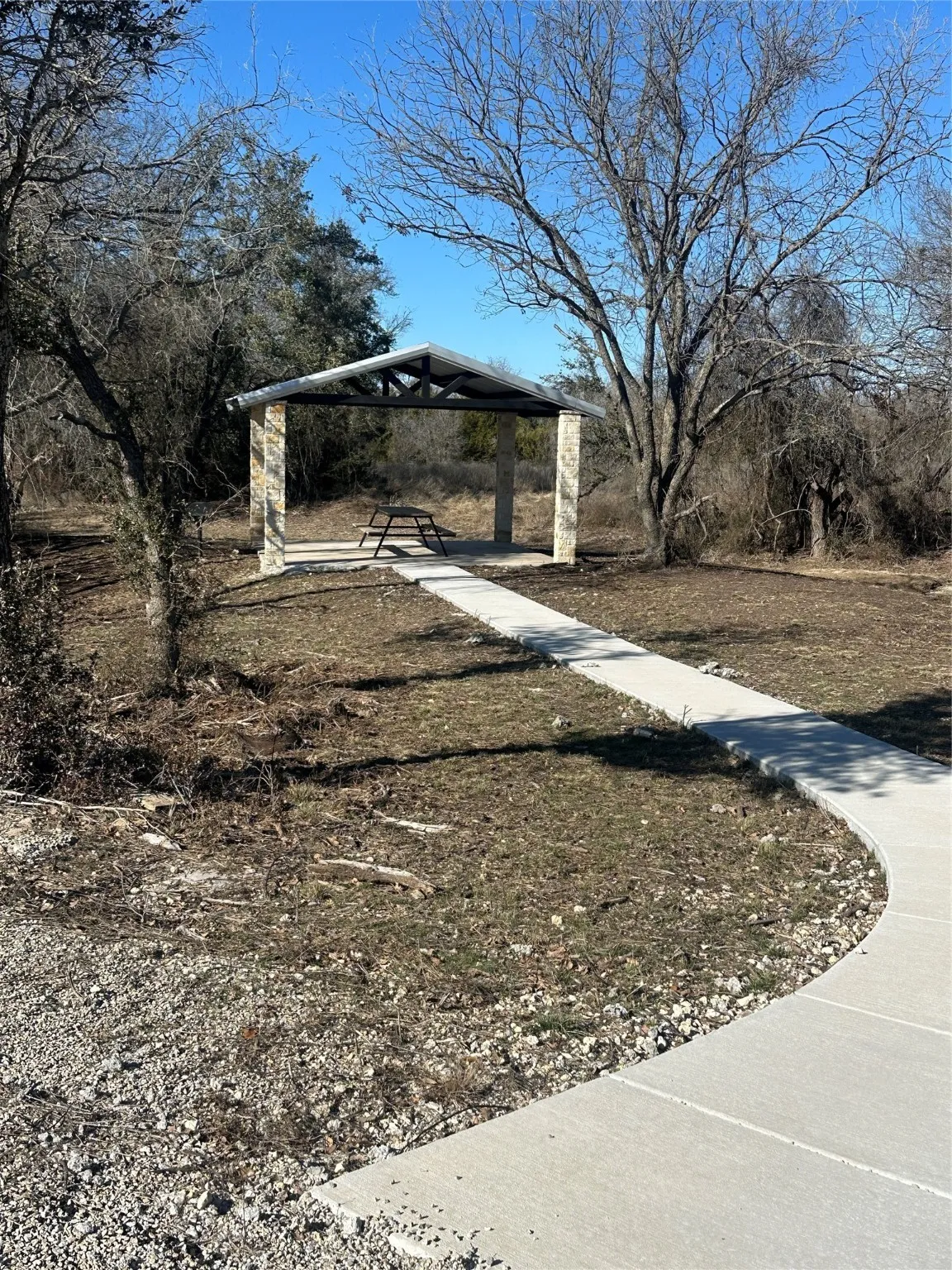 View of yard featuring a gazebo