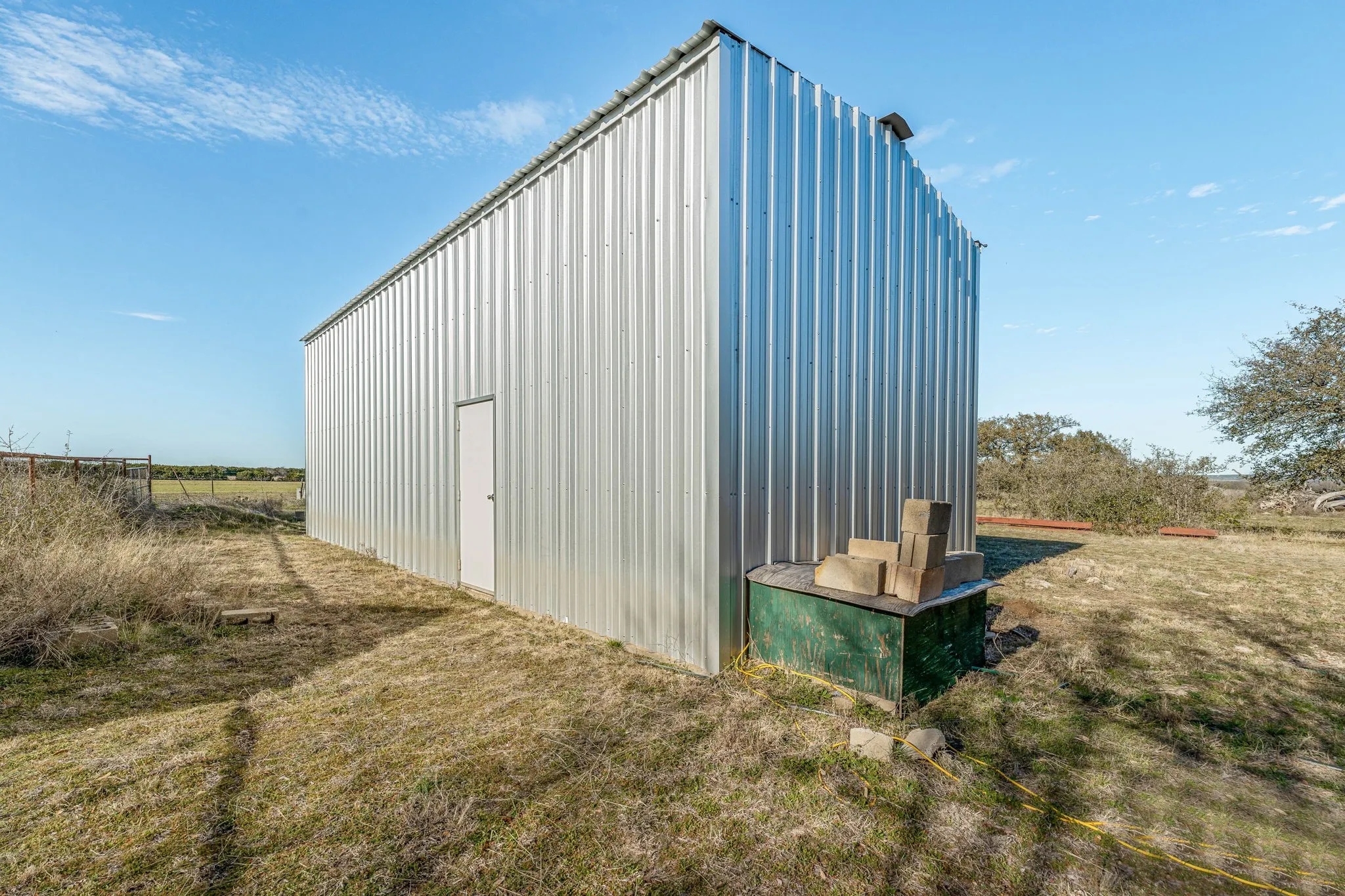 View of pole building