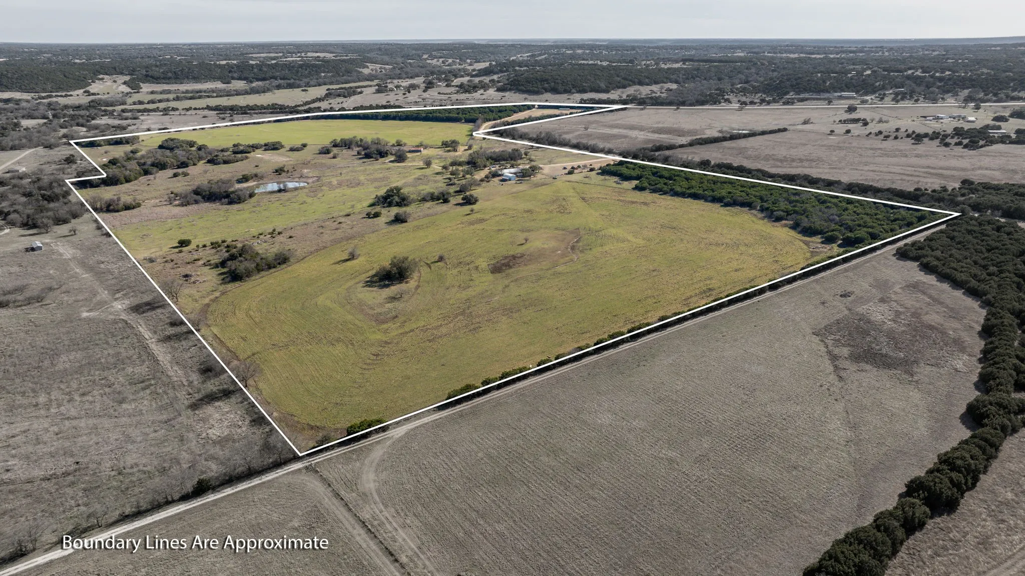 Drone / aerial view with a rural view