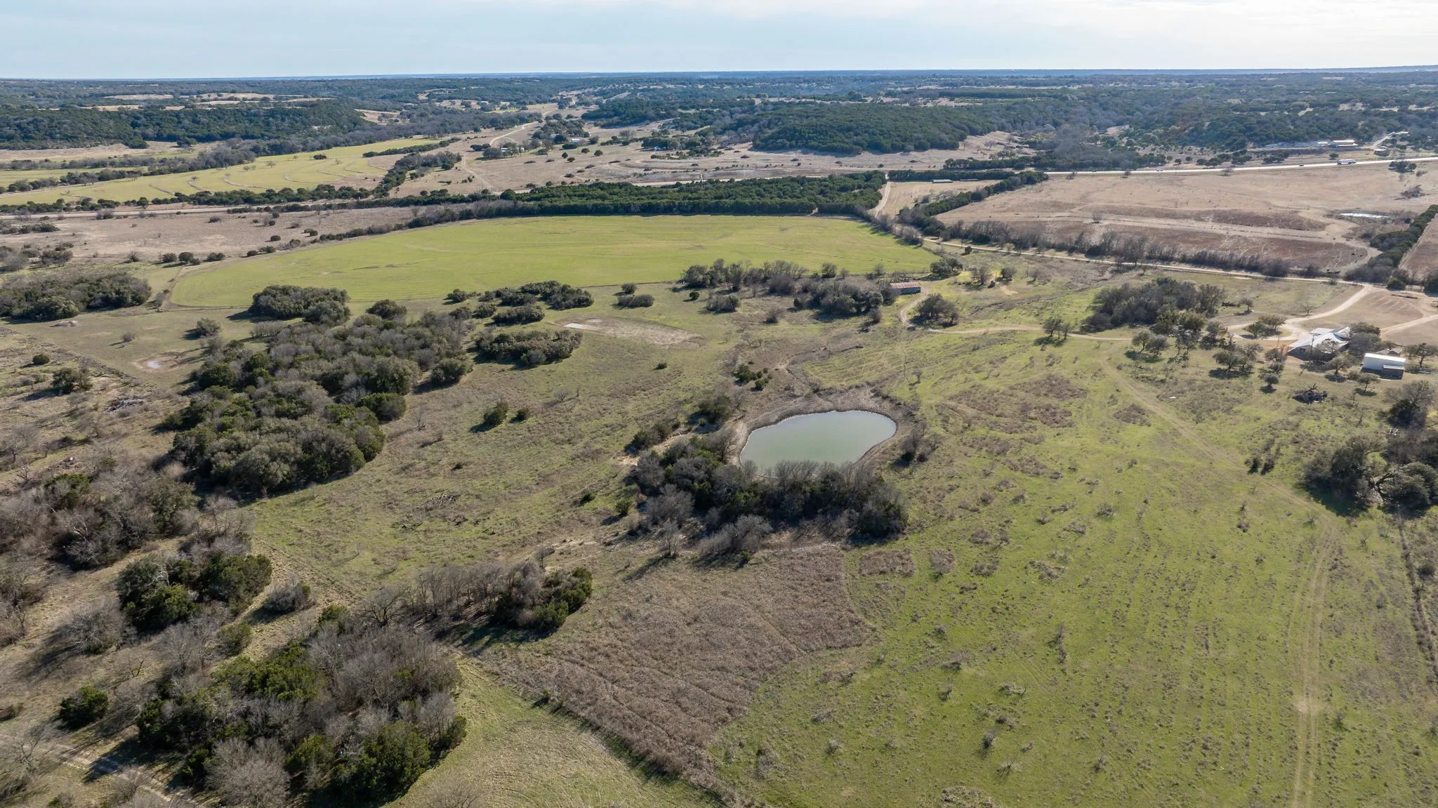 Bird's eye view with a rural view