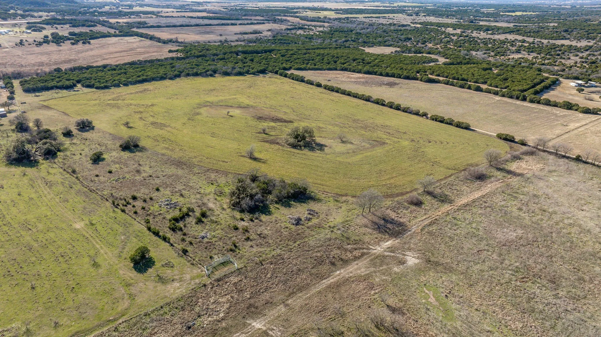 Aerial view featuring a rural view